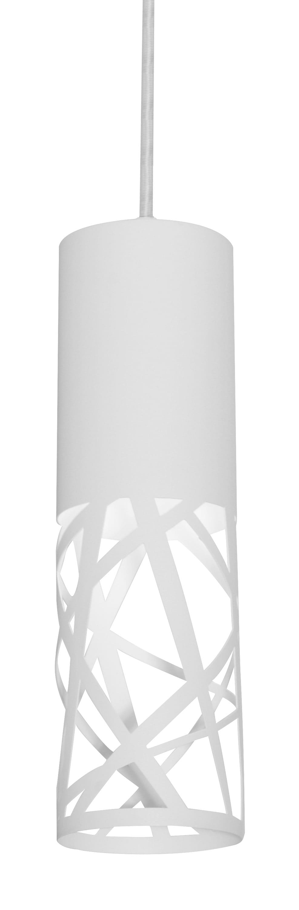 AFX BONP0407L30D2WH Boon White Transitional Cylinder Integrated LED Mini Hanging Pendant light