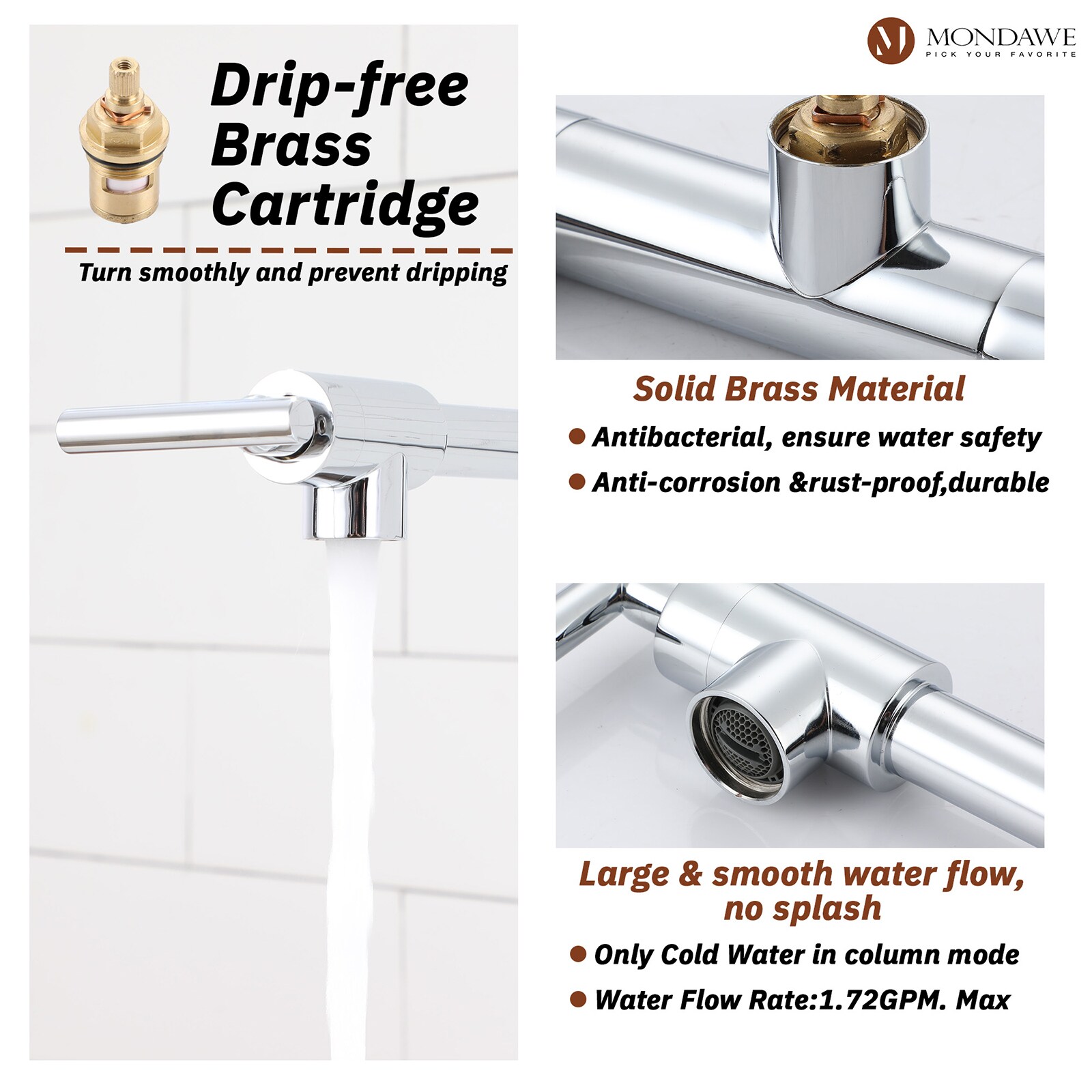 Mondawe OR-20CHES-DG Kitchen-Faucets - View #6