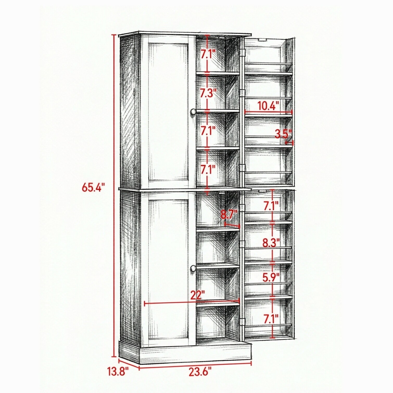Watnature 446A8YEGK1X6 Dining-Kitchen-Storarge - View #6