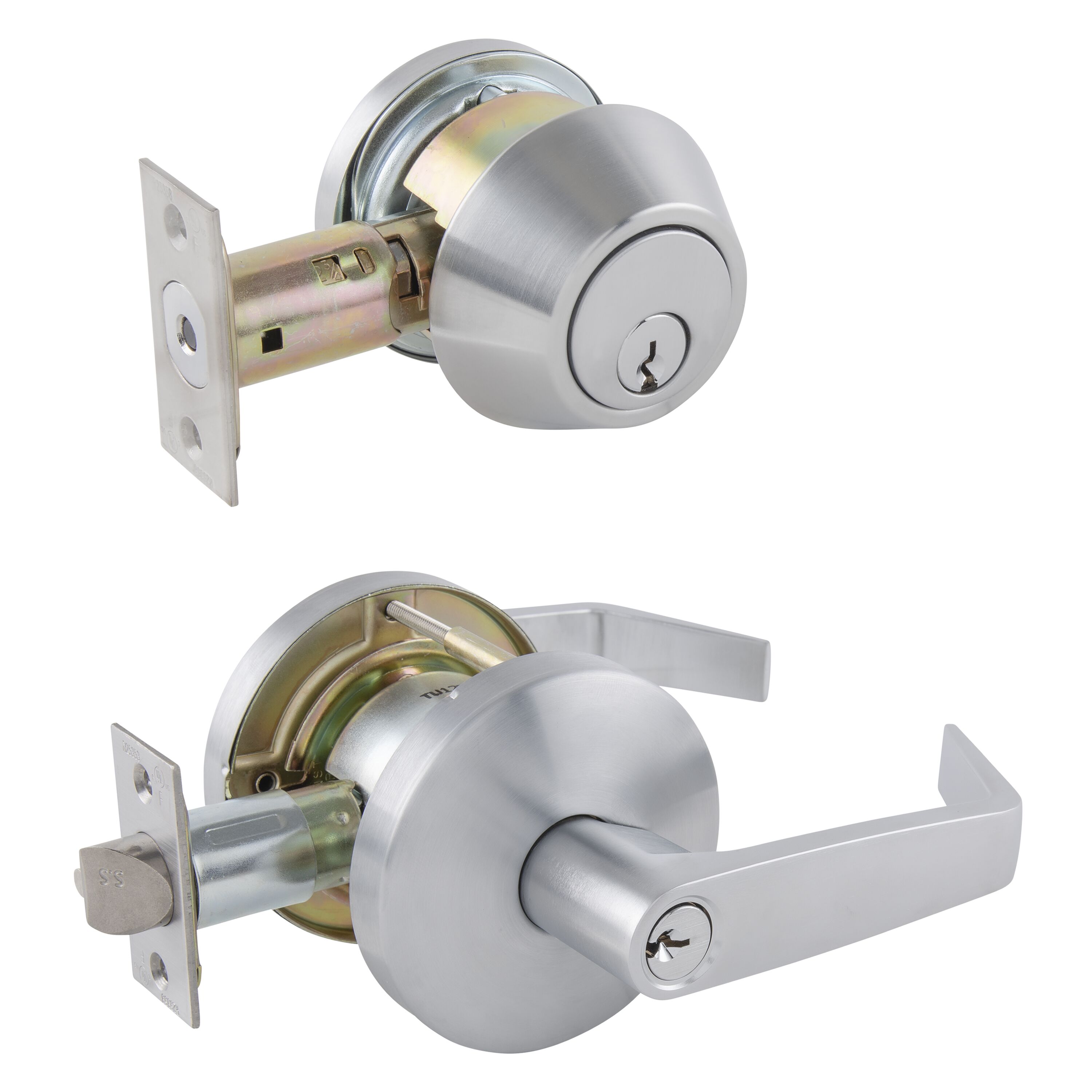 BRINKS COMMERCIAL Heavy Duty Commercial Lever Satin Chrome
