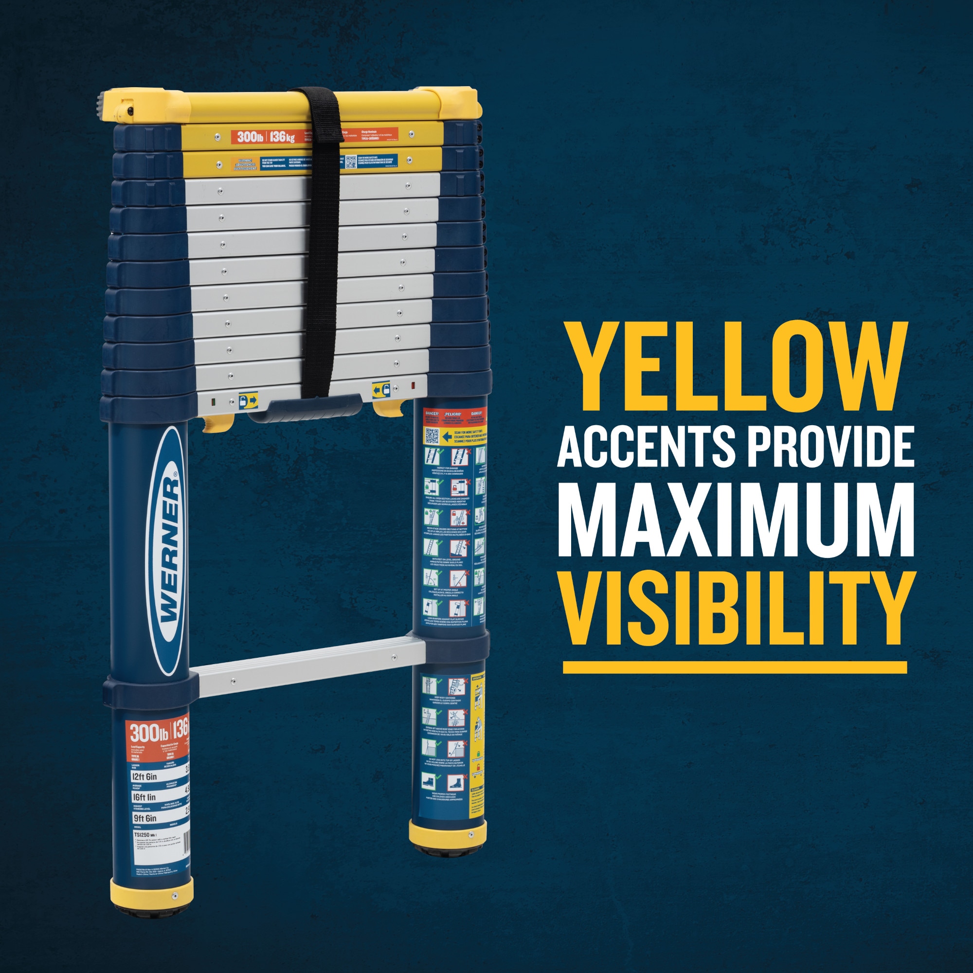 Werner TS1250 Extension-Ladders - View #11