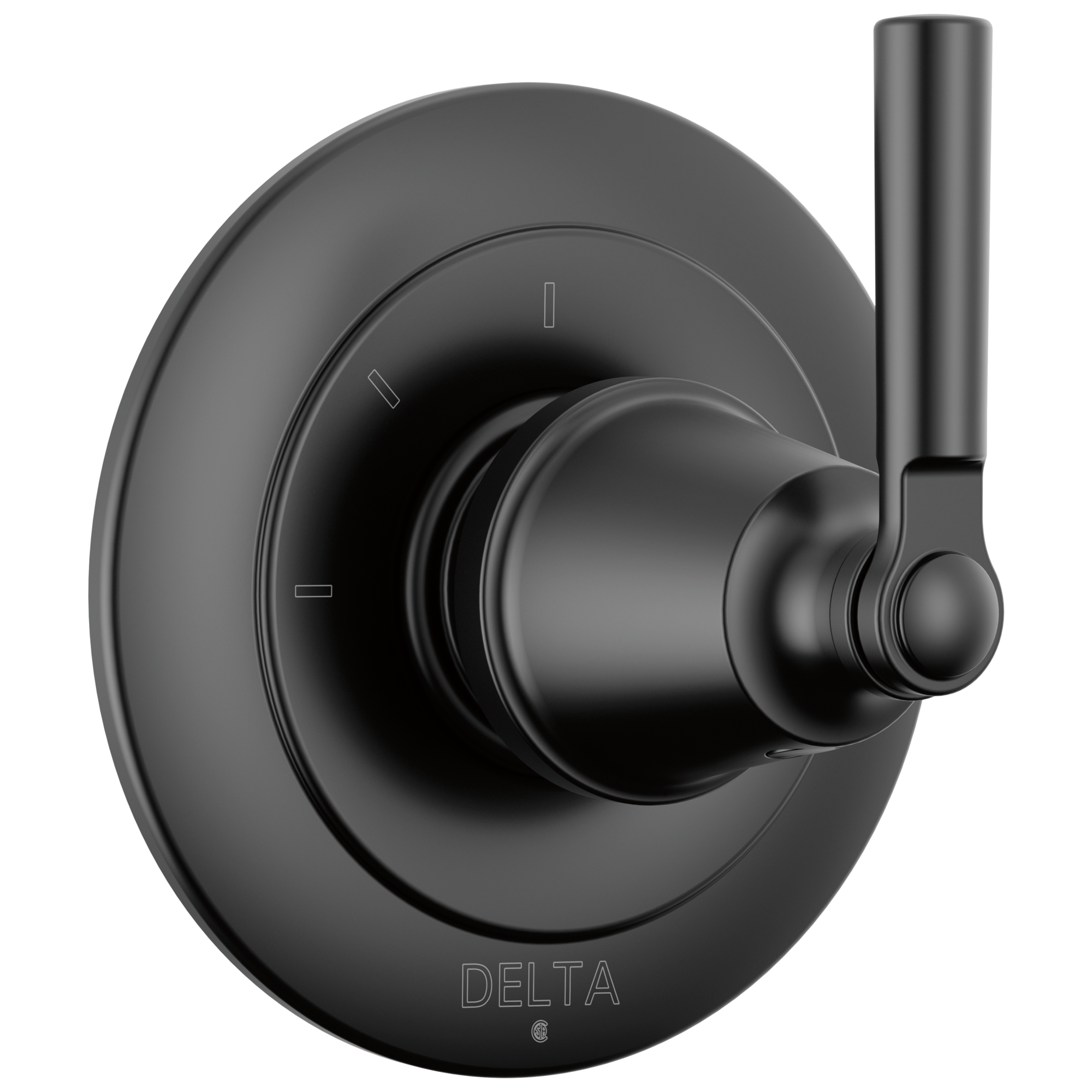 Delta Saylor Matte Black 4.5-in Bathtub/Shower Diverter (0.5-in-ID) in ...