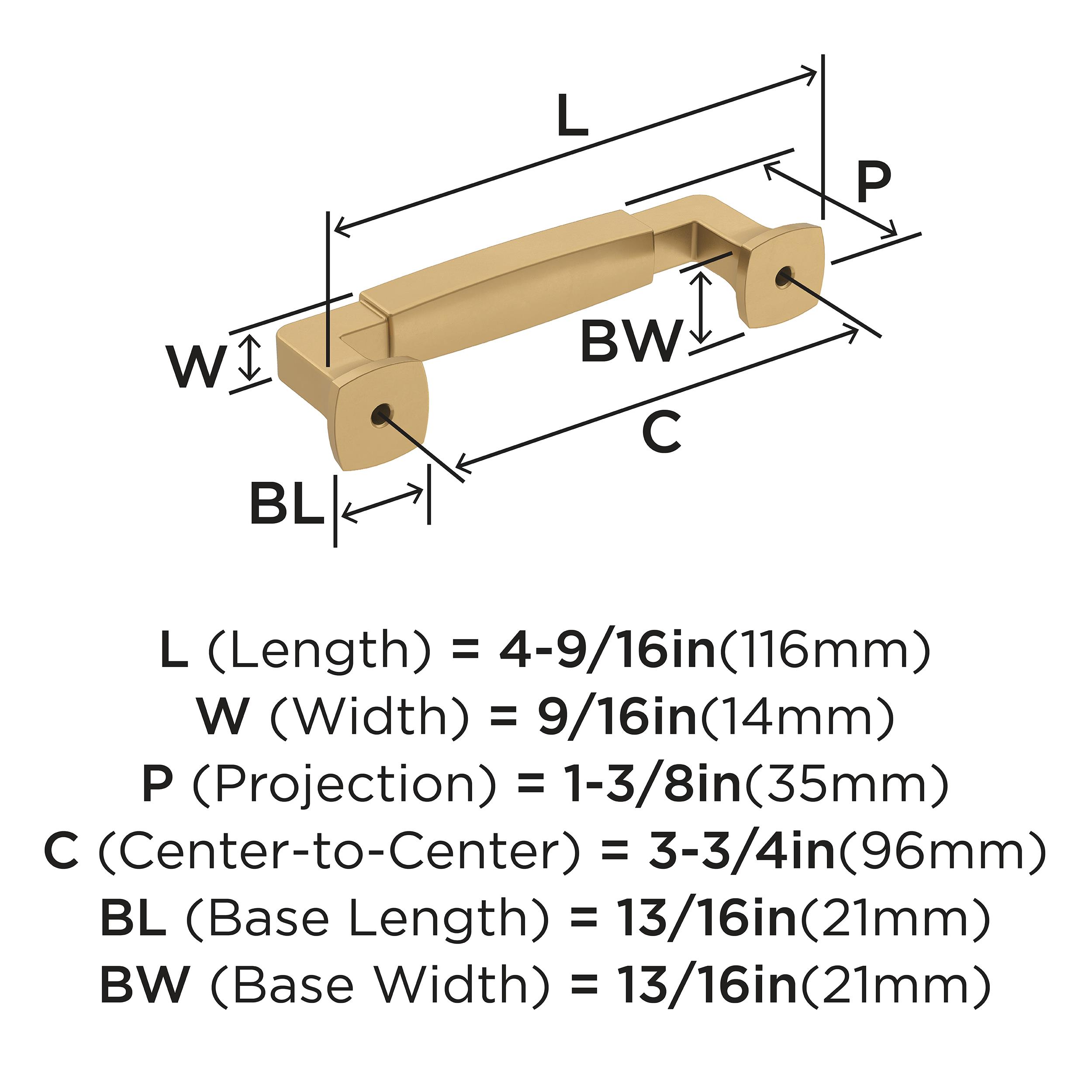 Amerock BP36887CZ Cabinet-Pulls - View #3