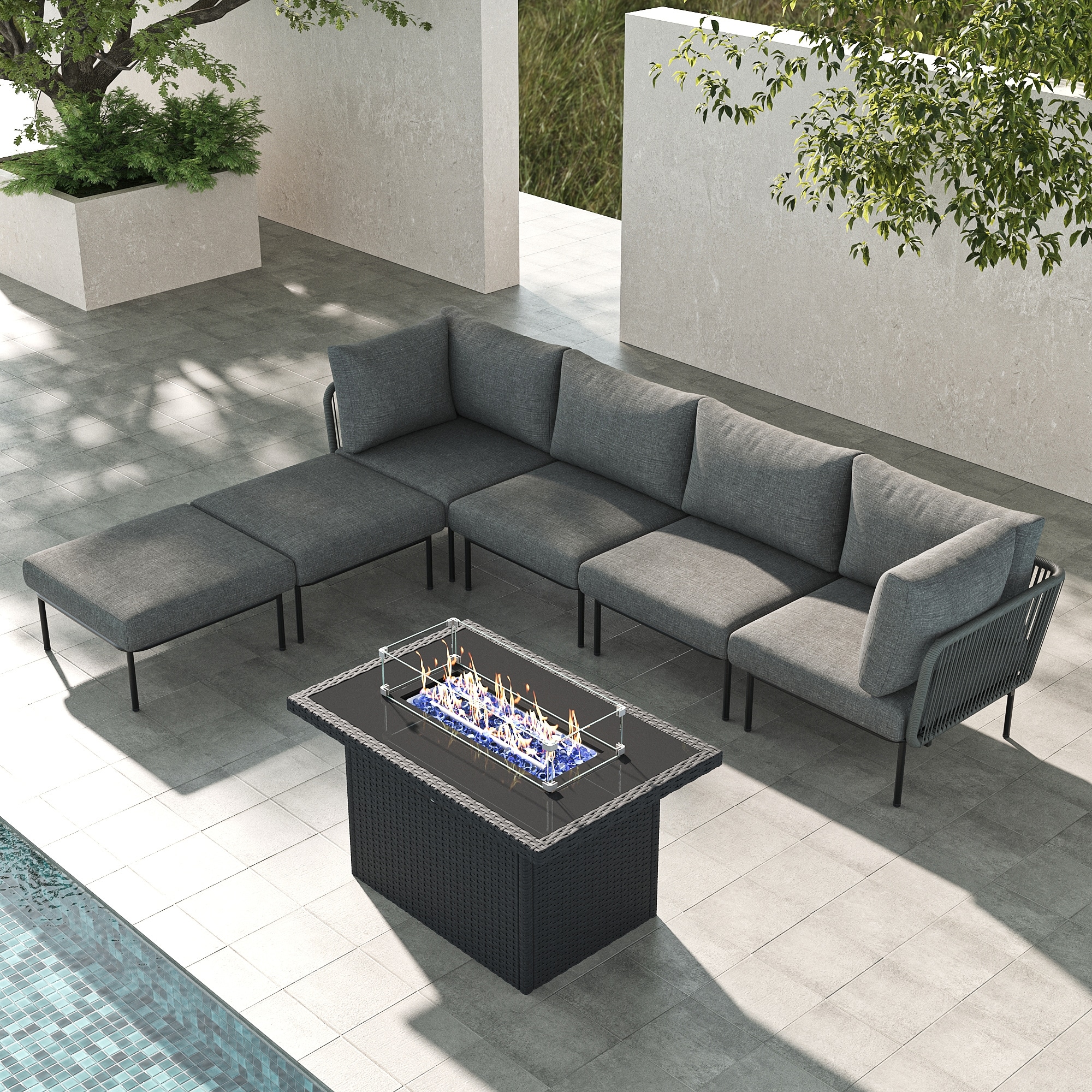LayinSun SZ7001-FP7P2-02 Patio-Conversation-Sets - View #2