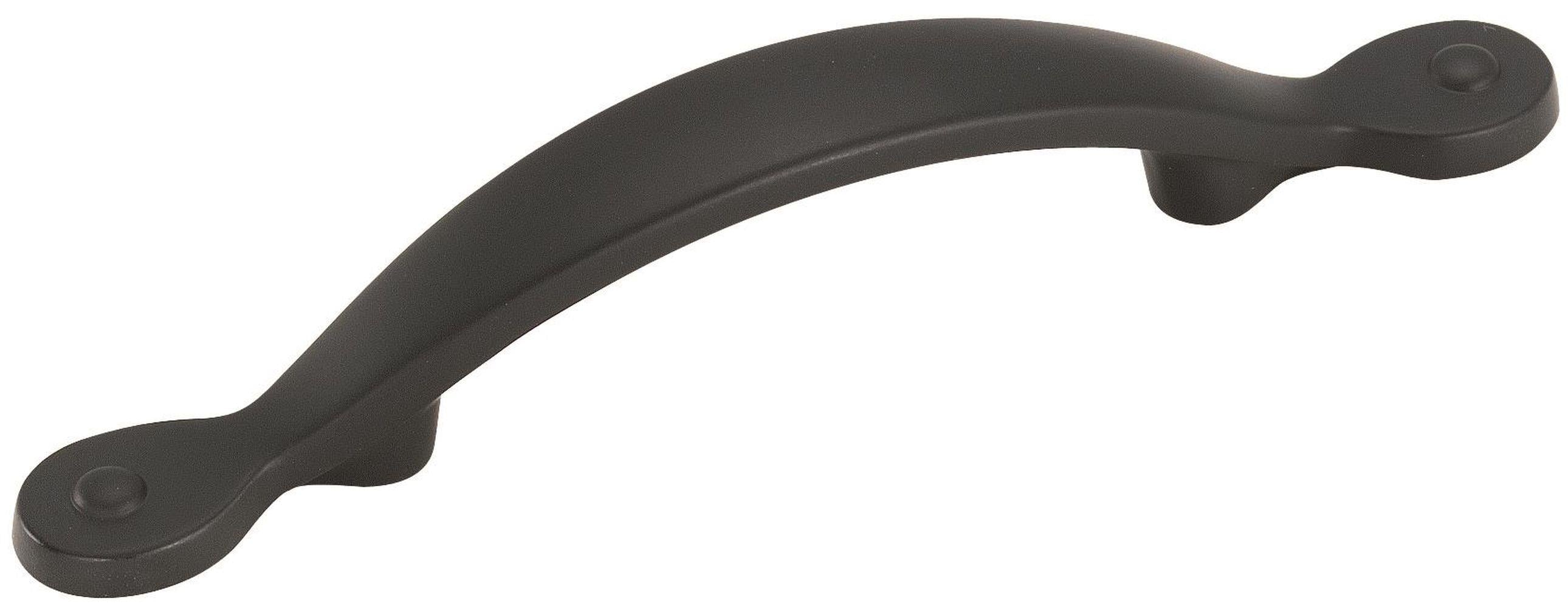 Amerock 10VMP1590FB Inspirations 3-in , 76mm Center to Center Matte Black Arch Handle 10 -Pack