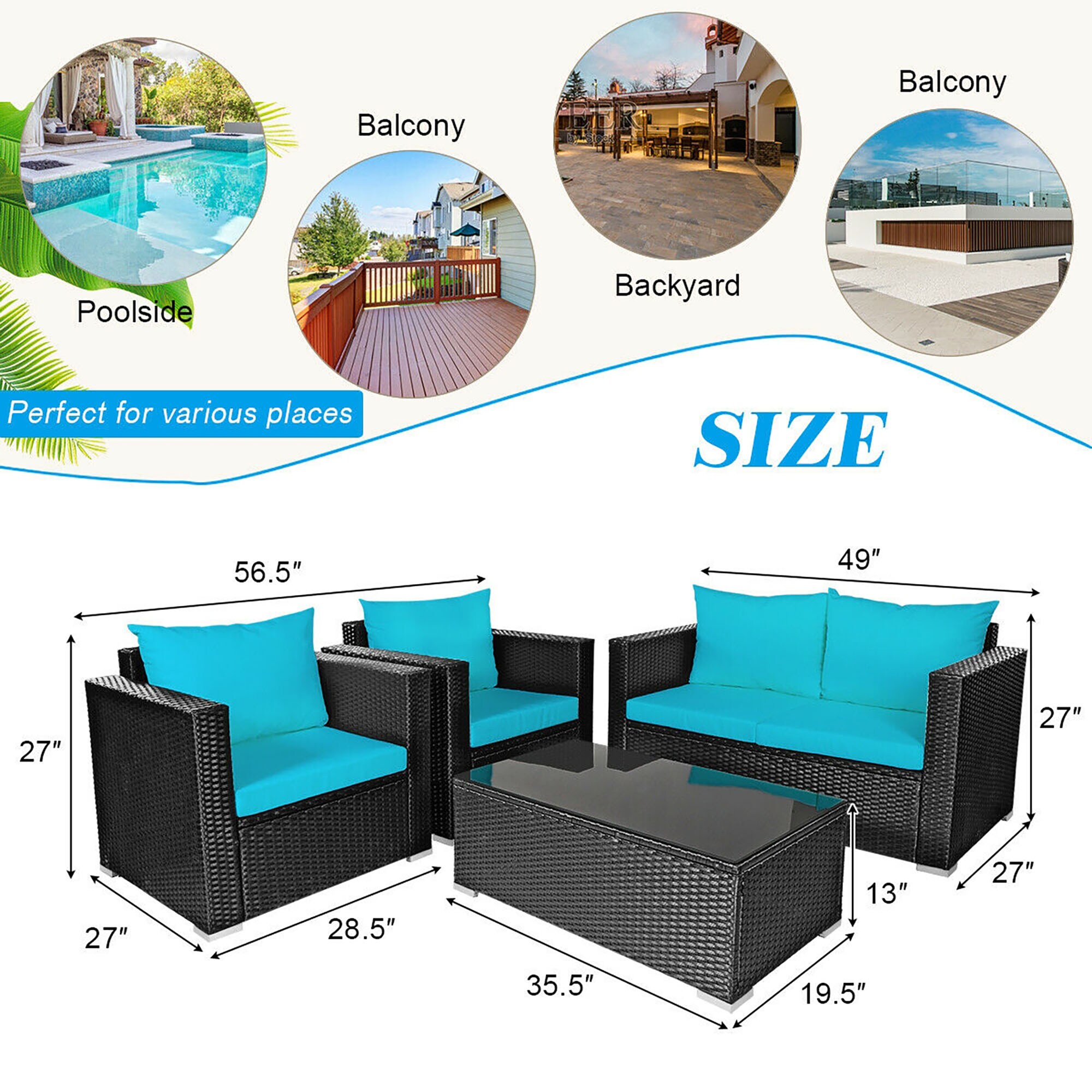 CASAINC BY-W419S00003 Patio-Conversation-Sets - View #10