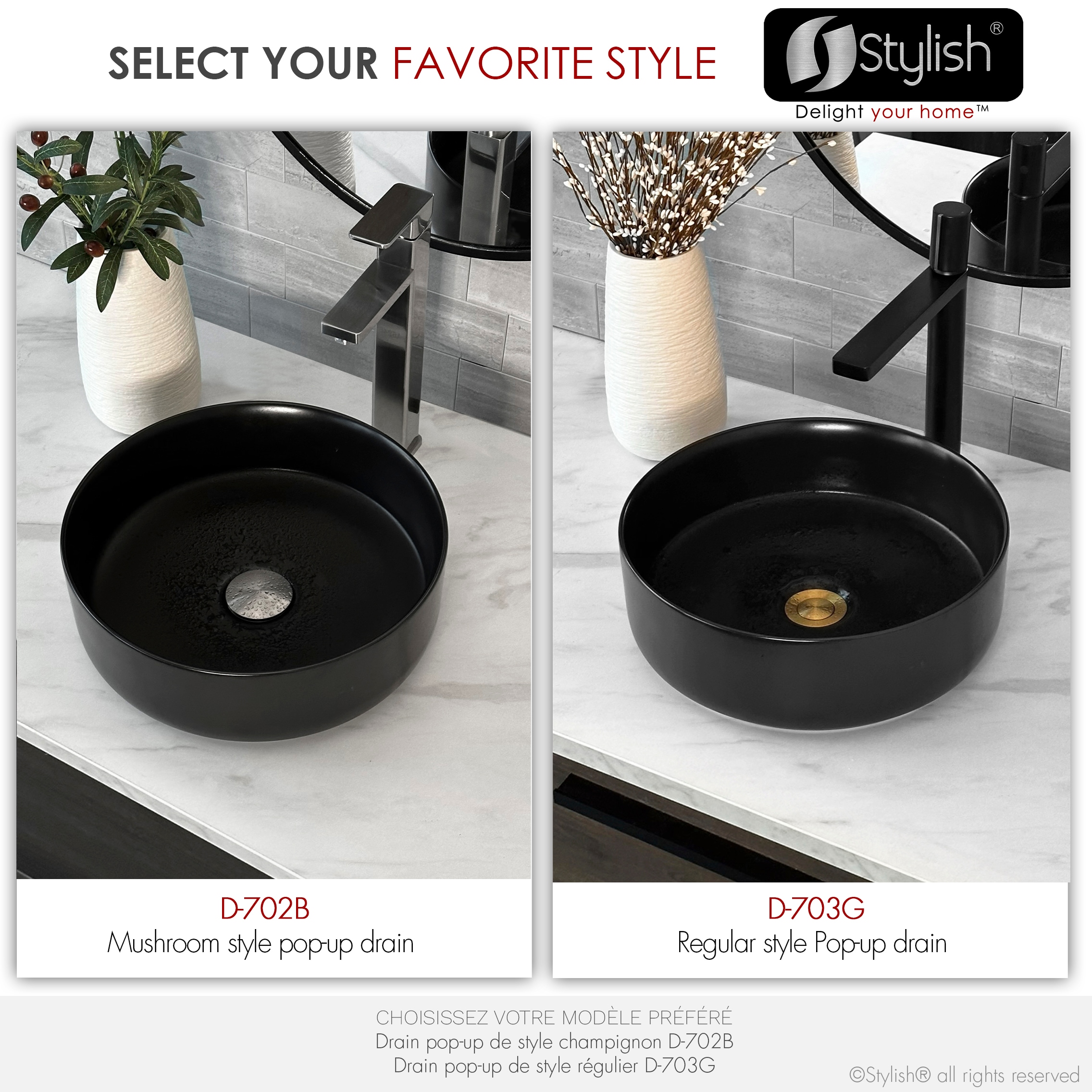 Stylish D-702B Popup-Drains-Accessories - View #10