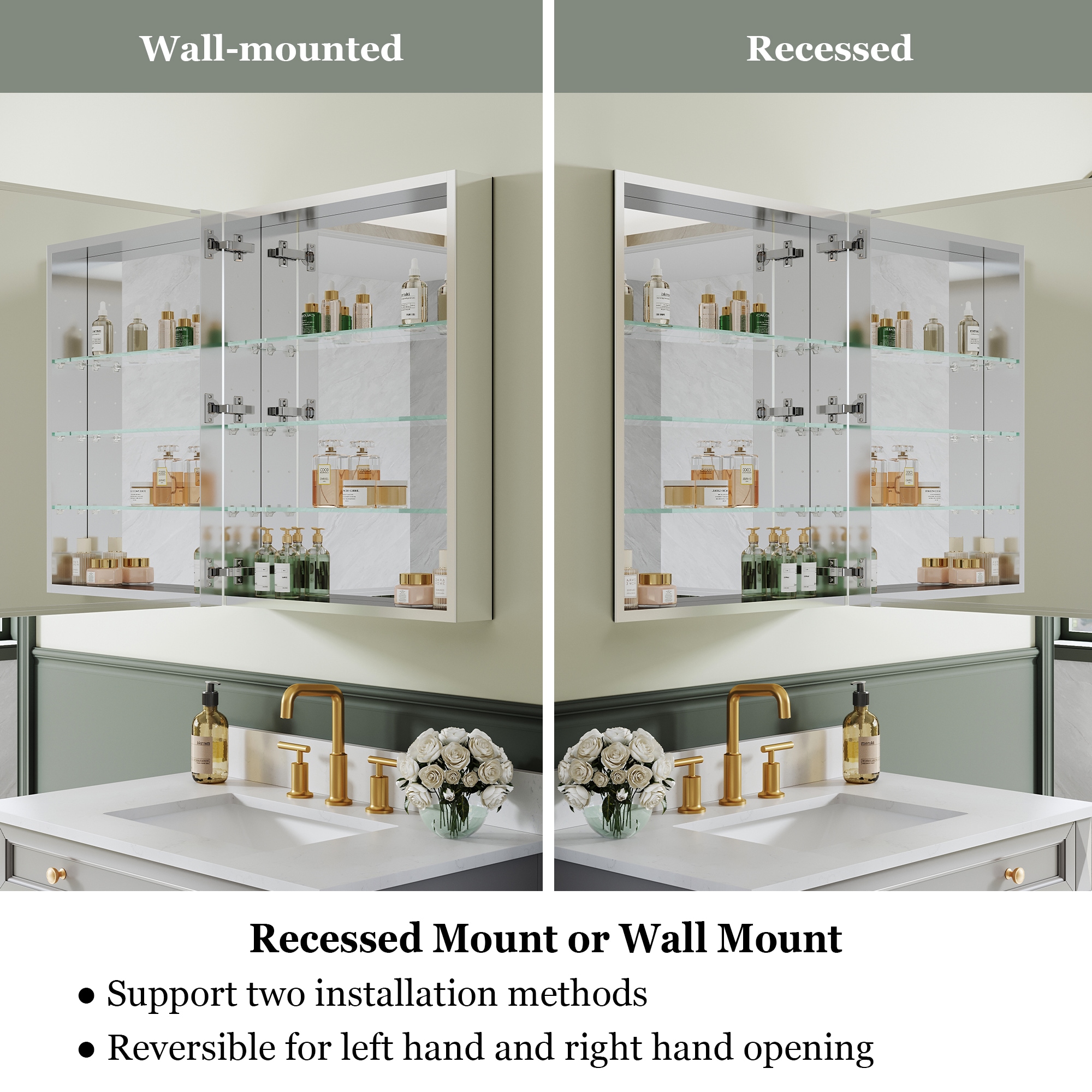 CALVON RCRS-2430MC Bathroom-Medicine-Cabinets - View #3