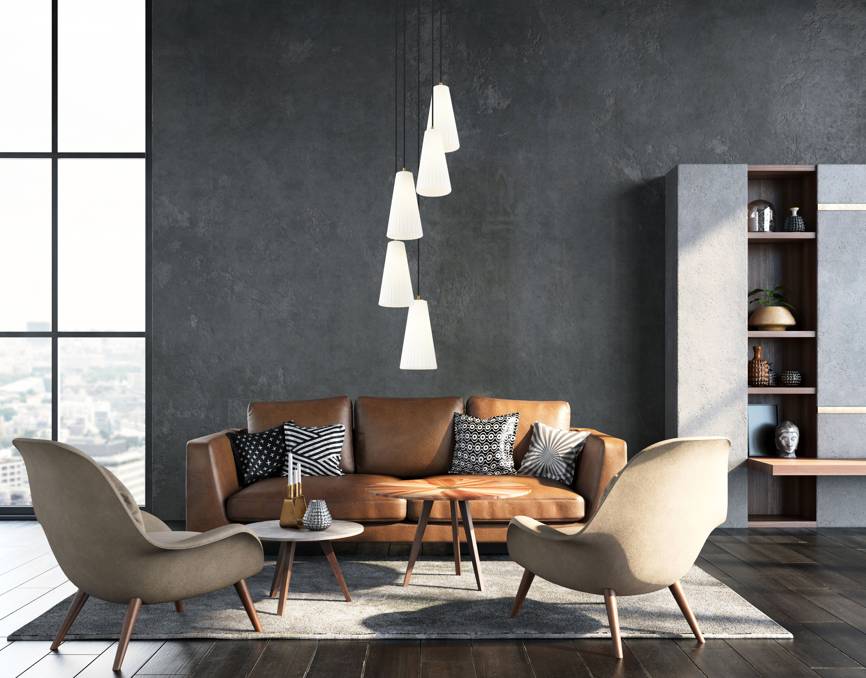 Z-Lite 3043P7-5R-MGLD Farrell 5 -Light Gold Transitional For Use in Bedrooms, Dining Rooms, Foyers, Kitchens, Living Rooms Chandelier