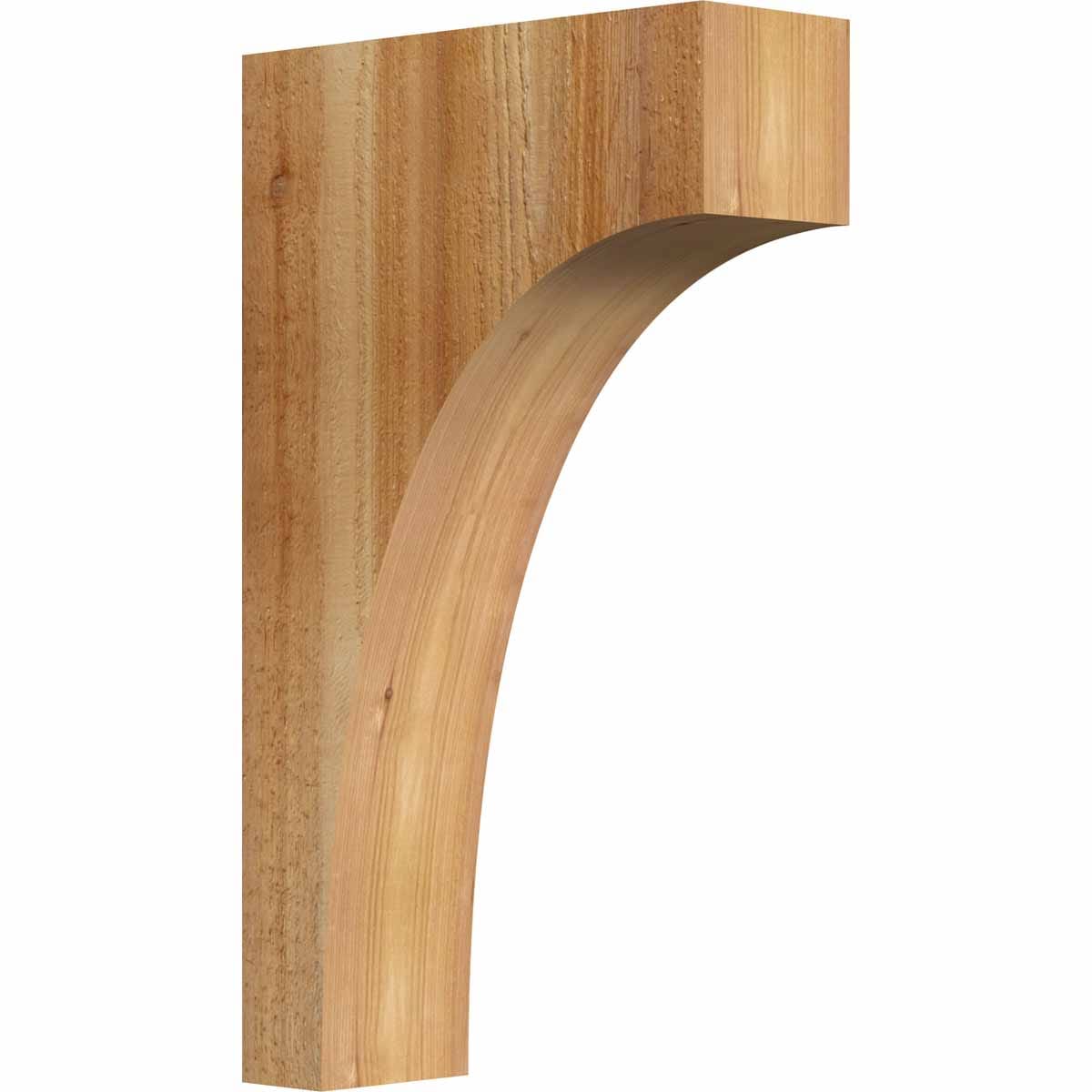 Ekena Millwork COR04X12X20HUN00RWR 4-in x 12-in x 20-in Huntington Unfinished Western red cedar Wood Paintable/Stainable Corbel