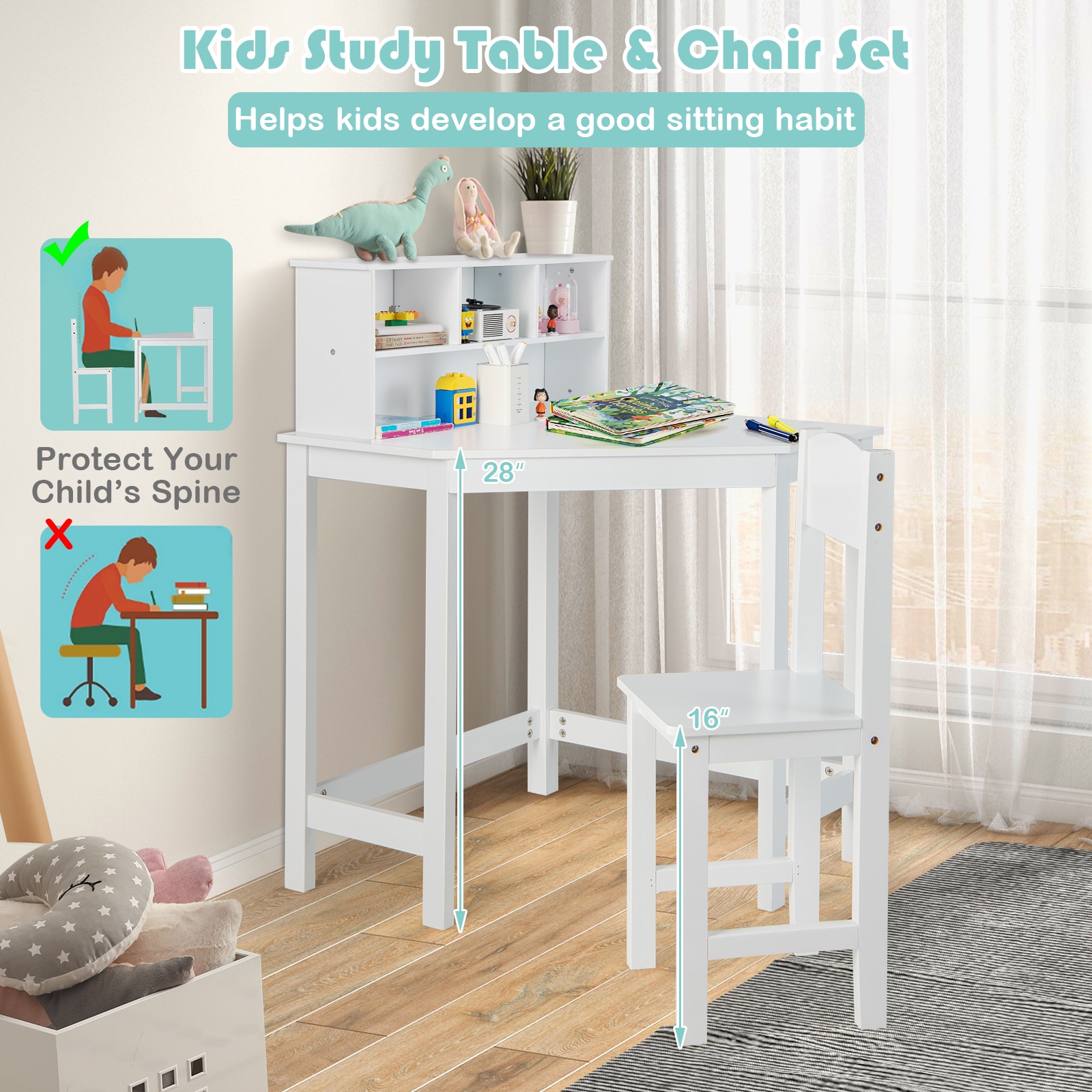 Slickblue D-CO-HW81101YH Kids-Play-Tables - View #5
