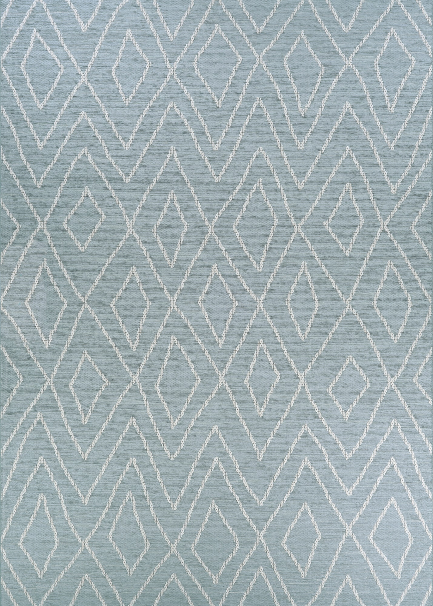 Couristan 77610813022043T Serenity 2 x 4 (ft) Polypropylene Serenity Blue Rectangular Indoor/Outdoor Area rug