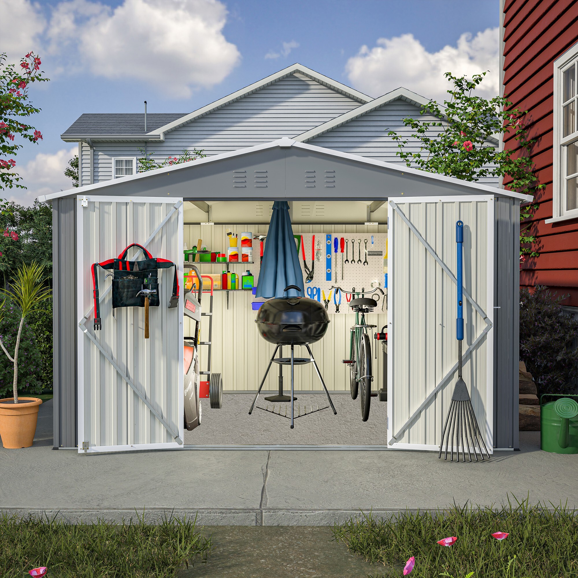 ToolCat BZ-3-169-SN Metal-Storage-Buildings-Sheds - View #11