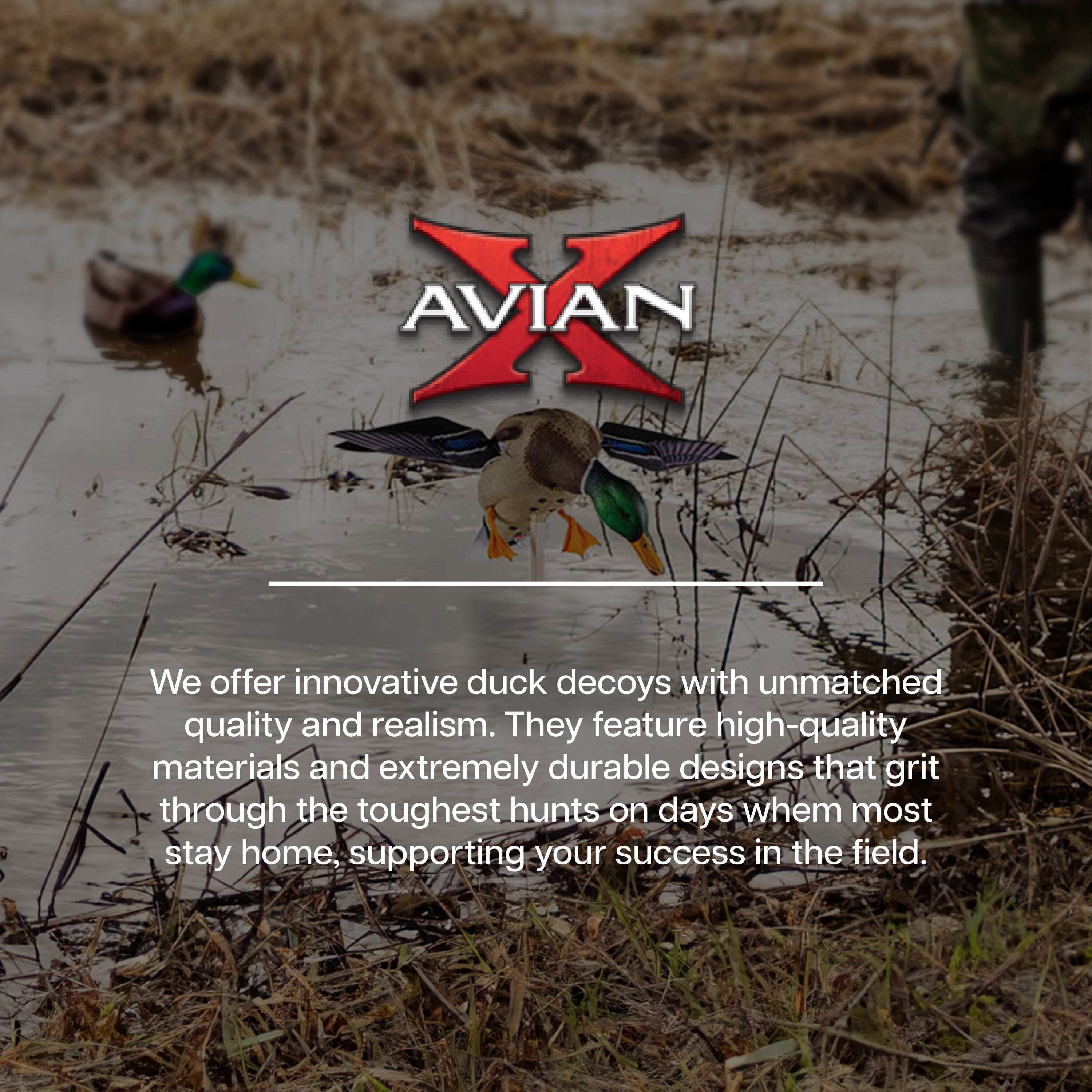 Realistic Mallard Duck Decoy with Spinning Wings
