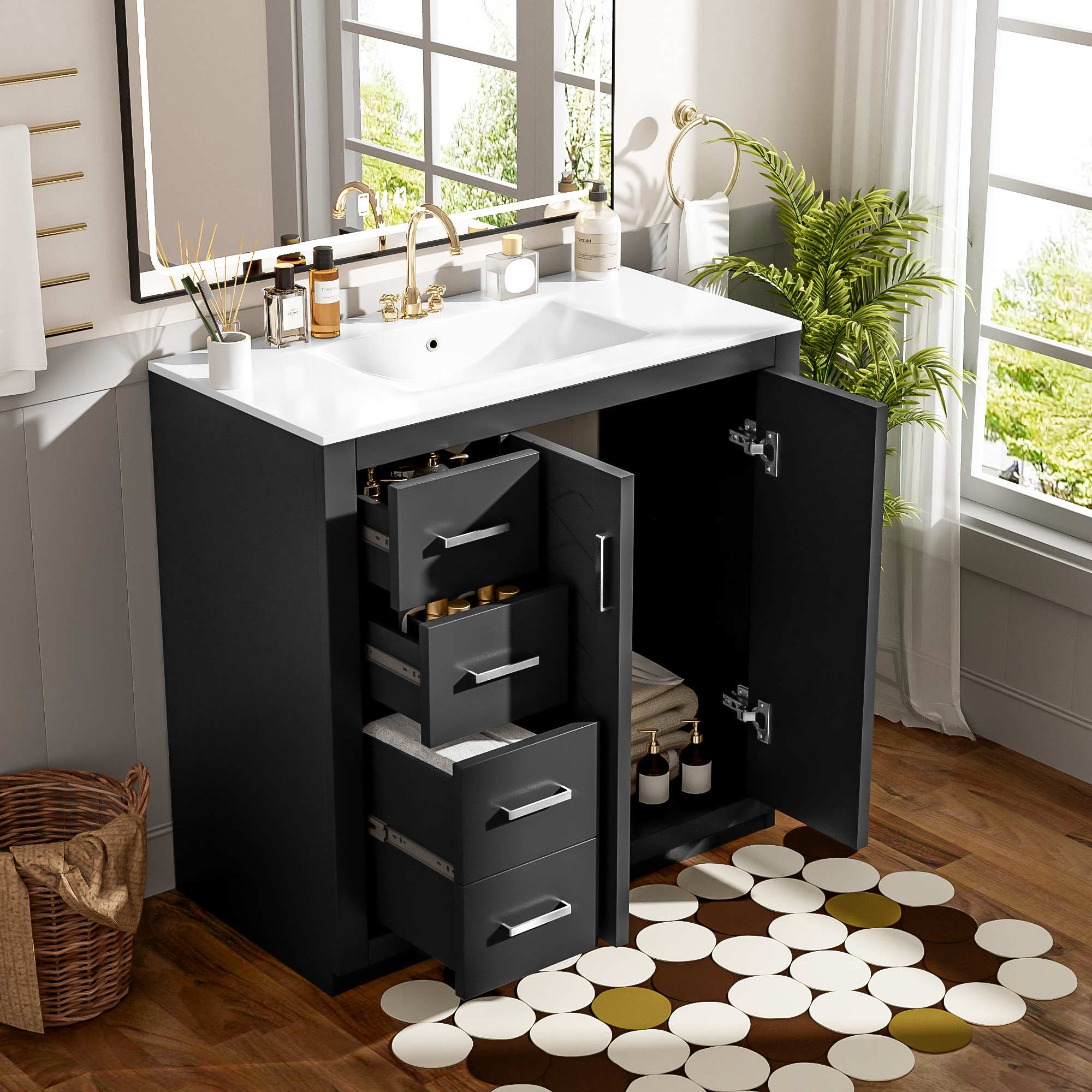 Vynxaria LEXY1405-DJYS-SZT175 Bath-Vanity-Combo - View #5