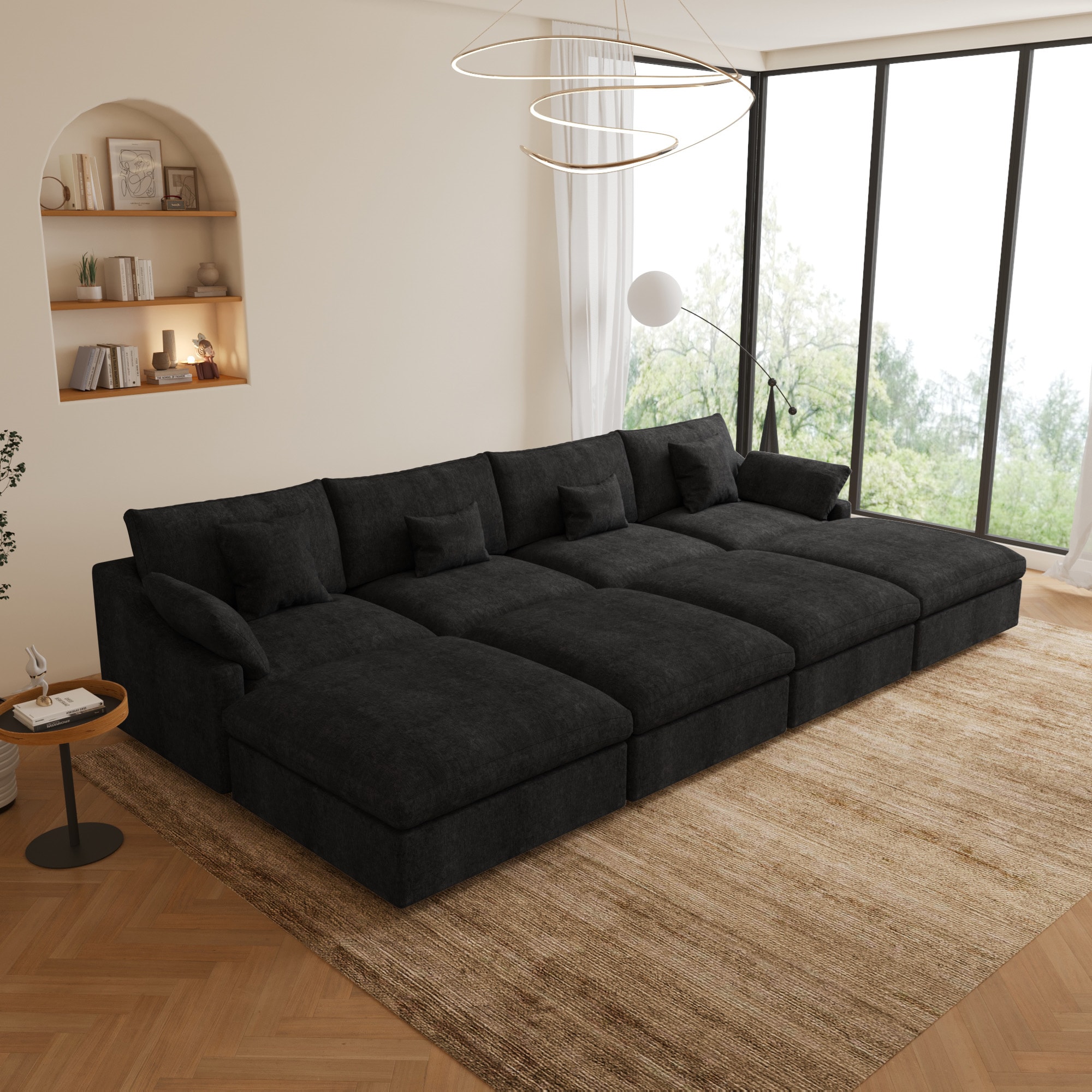 BuotiqHom DH-S4+4-140BK Sofas-Loveseats - View #2
