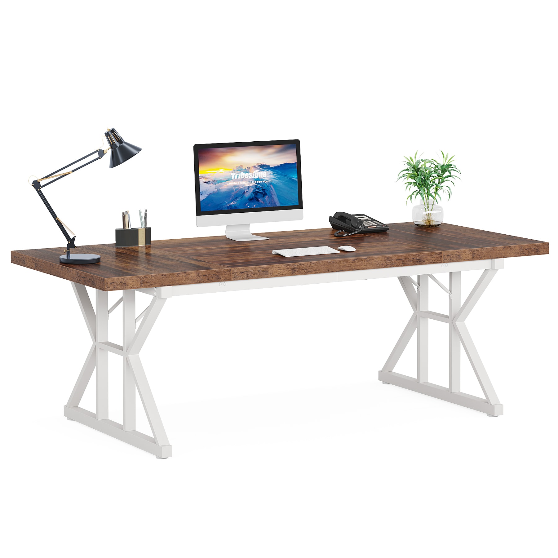 Tribesigns LWFD-JW0432 Office Conference Table Multiple colors/finishes 1 -Person Conference table ( 70.86-in W x 29.52-in H )