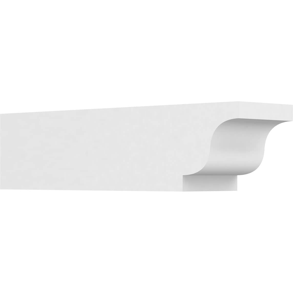 Ekena Millwork RFTP06X06X24NEW Standard Newport 6-in X 6-in X 24-in White PVC Rafter tail