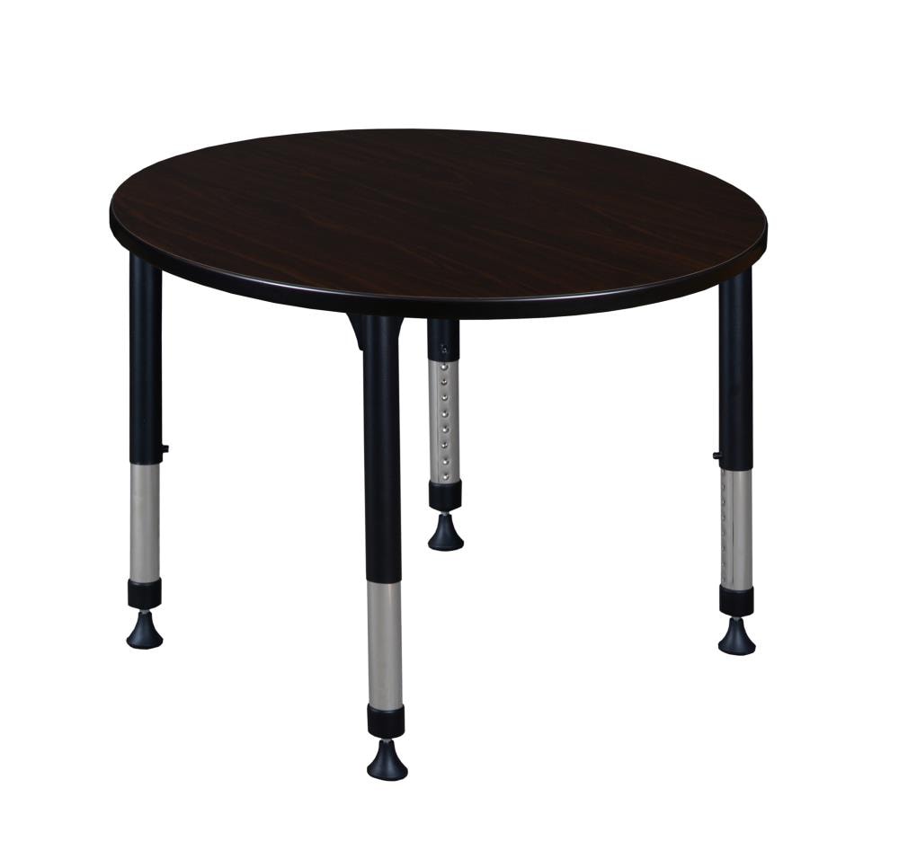 Regency TB36RNDMWAPBK Classroom Tables Brown 4-Person Training Table (36-in W x 34-in H)