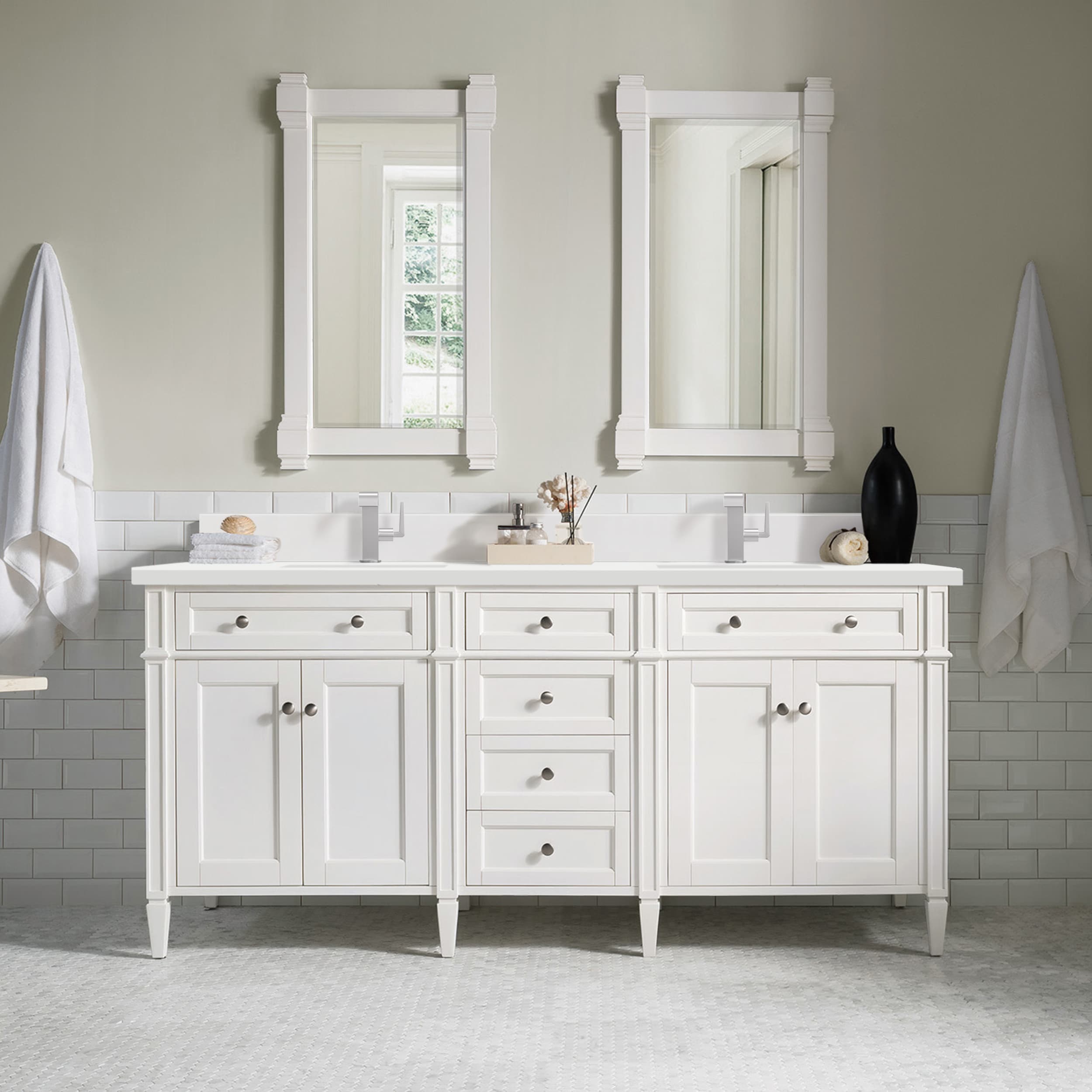James Martin Vanities 655-V72-BW-1WZ Bath-Vanity-Combo - View #2