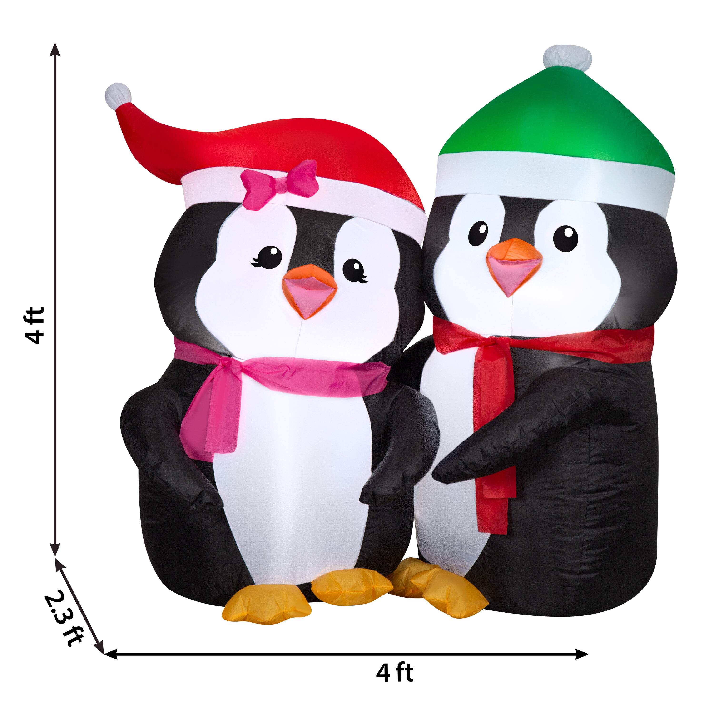 c&g outdoors 6 FT Christmas Inflatables Outdoor Penguin Christmas