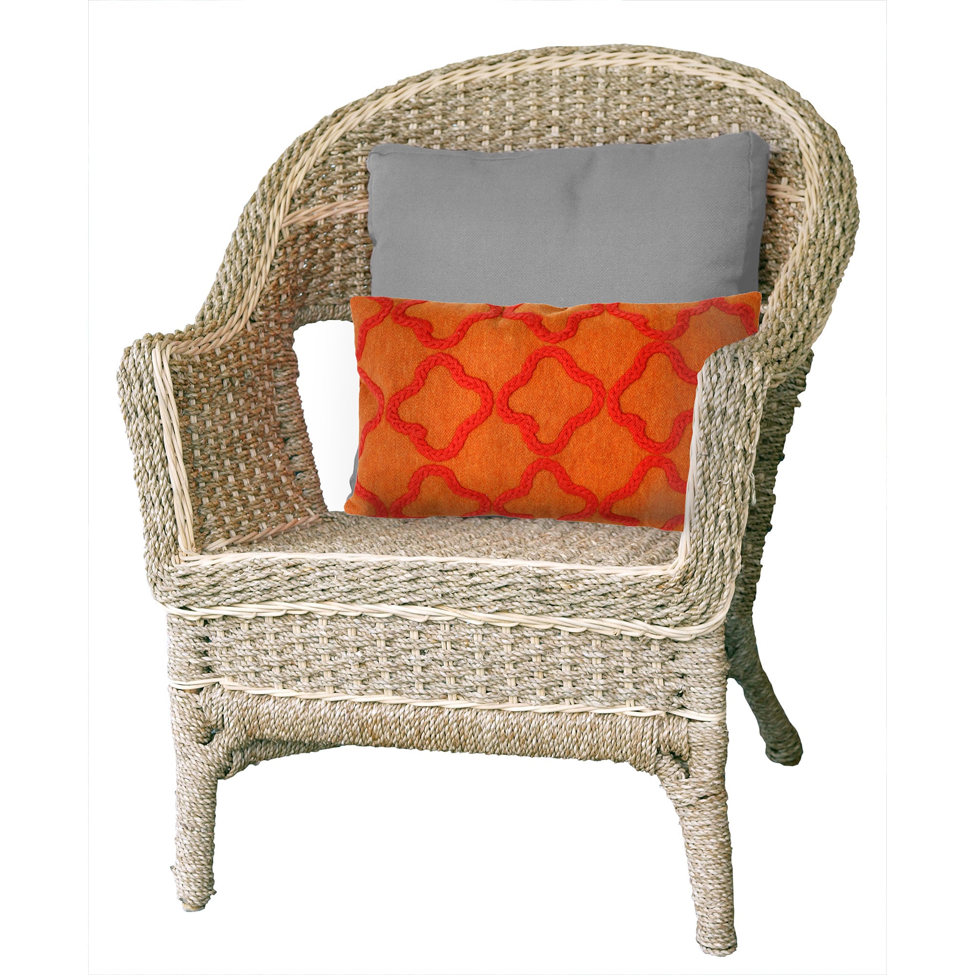 Liora Manne 7SA1S413217 Visions I 12-in x 20-in Orange Rectangular Indoor Decorative Pillow