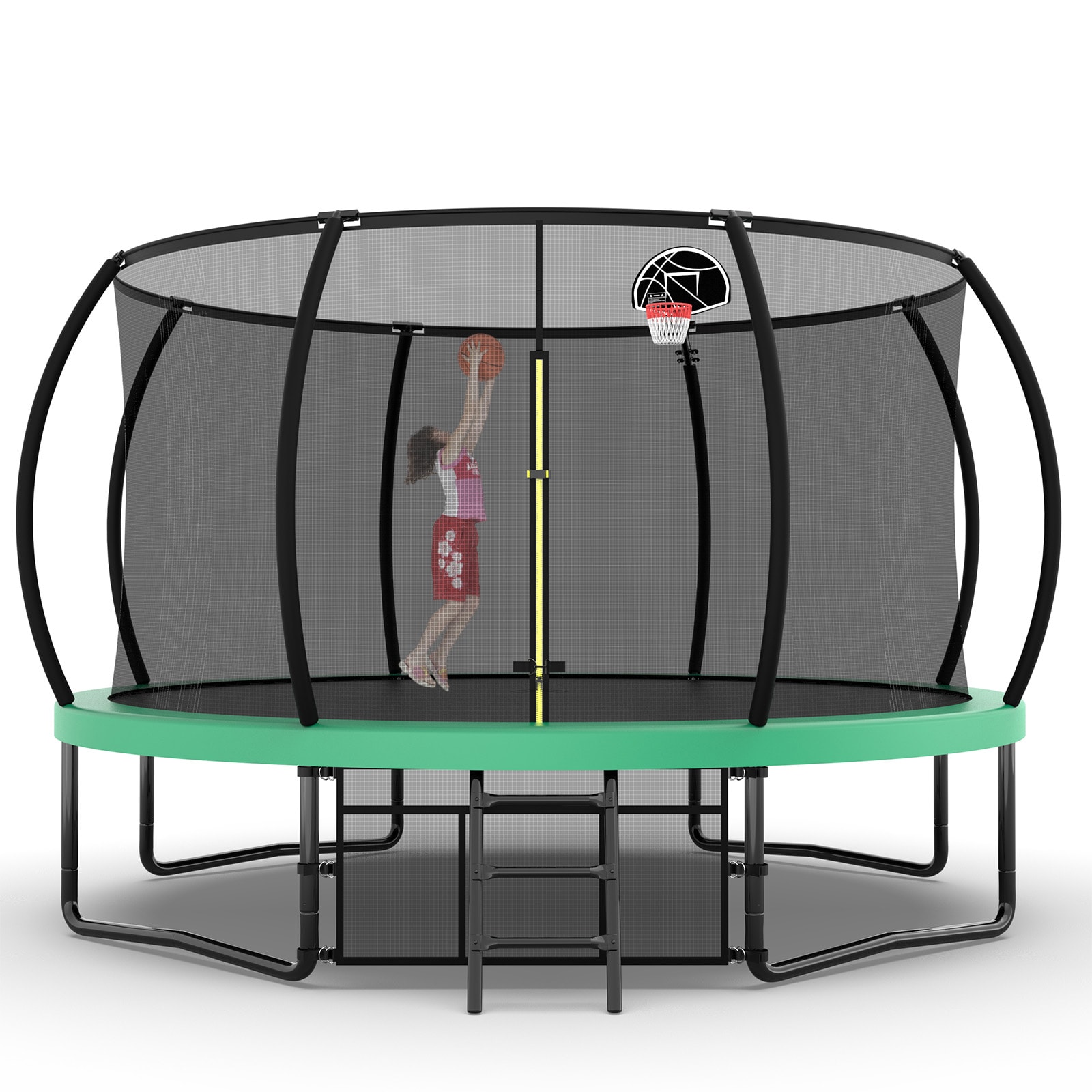 Damerin TRAA51 Trampolines 14-ft Round Kids in Green