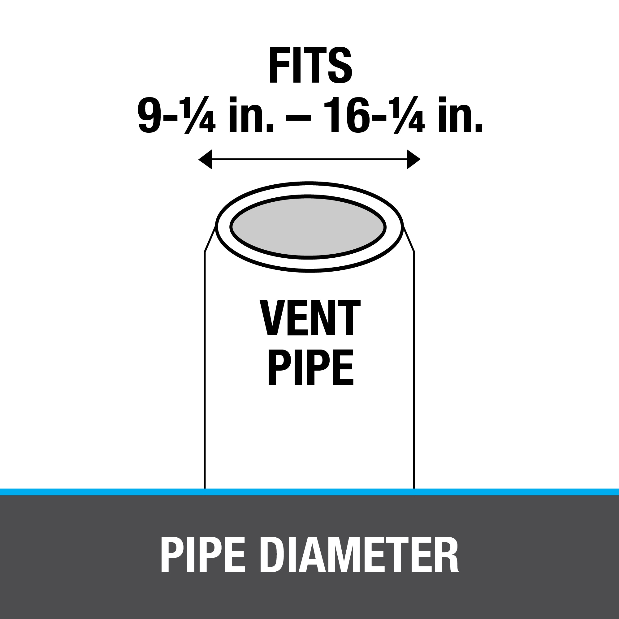 Retro Master Flash 8 in. x 8 in. Vent Pipe Roof Flashing with 9-1/4 in. - 16-1/4 in. Adjustable Diameter