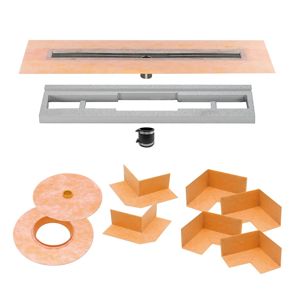 Schluter Systems KL1V60E150 Kerdi-Line Stainless Steel Rectangle Flange