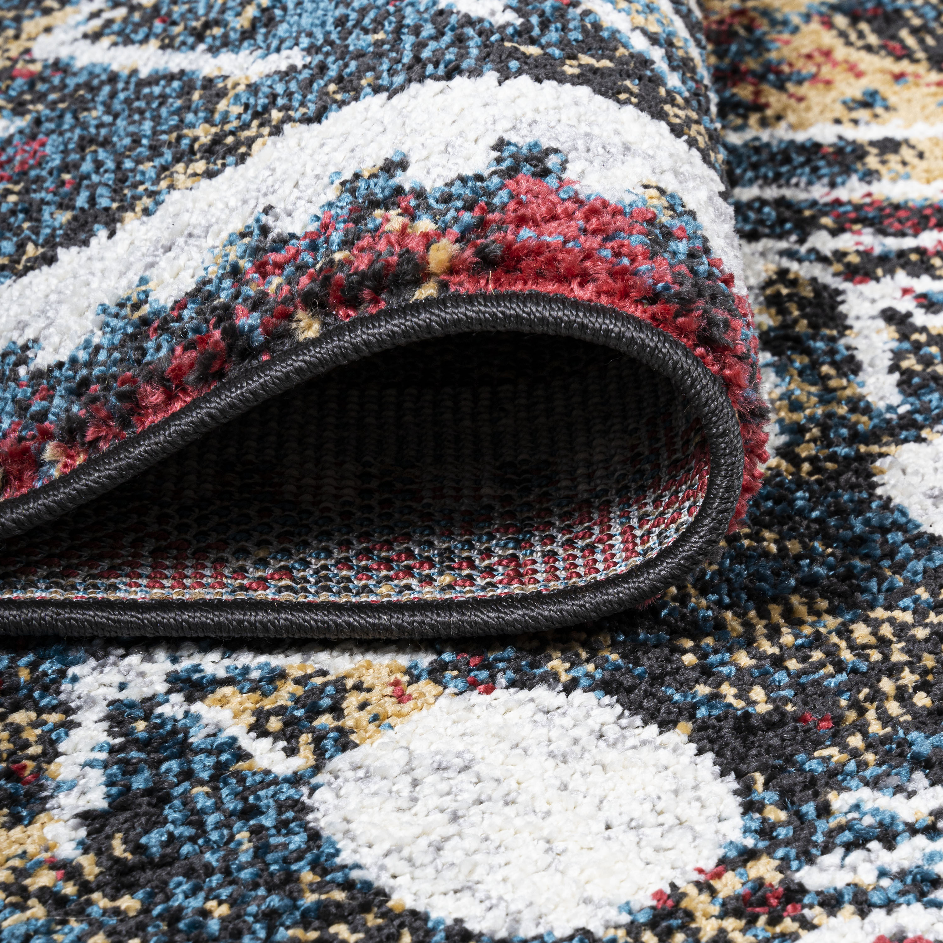 Dhiya Distressed Multicolor Kilim 2 x 8 Runner Rug
