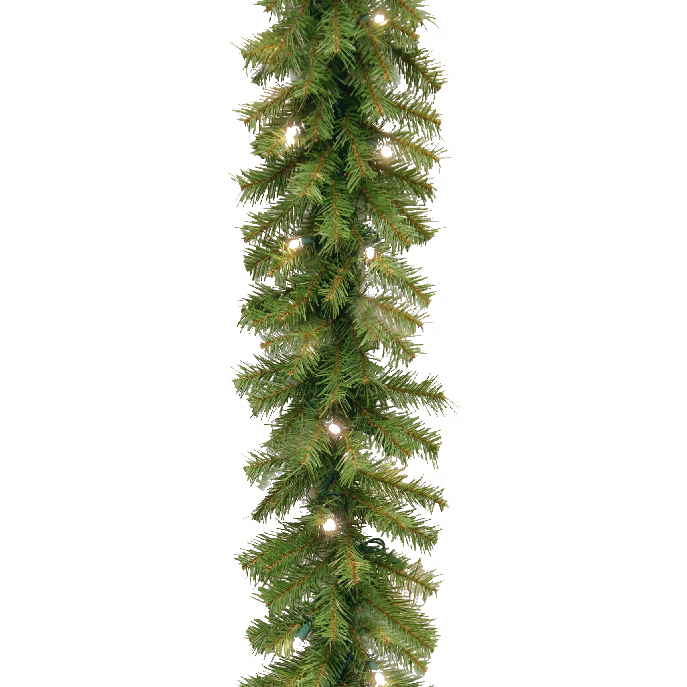 National Tree Company NF3-300T-9A-S Indoor/Outdoor Pre-lit Electrical outlet 9-Feet Fir Artificial Garland with Multicolor LED Lights