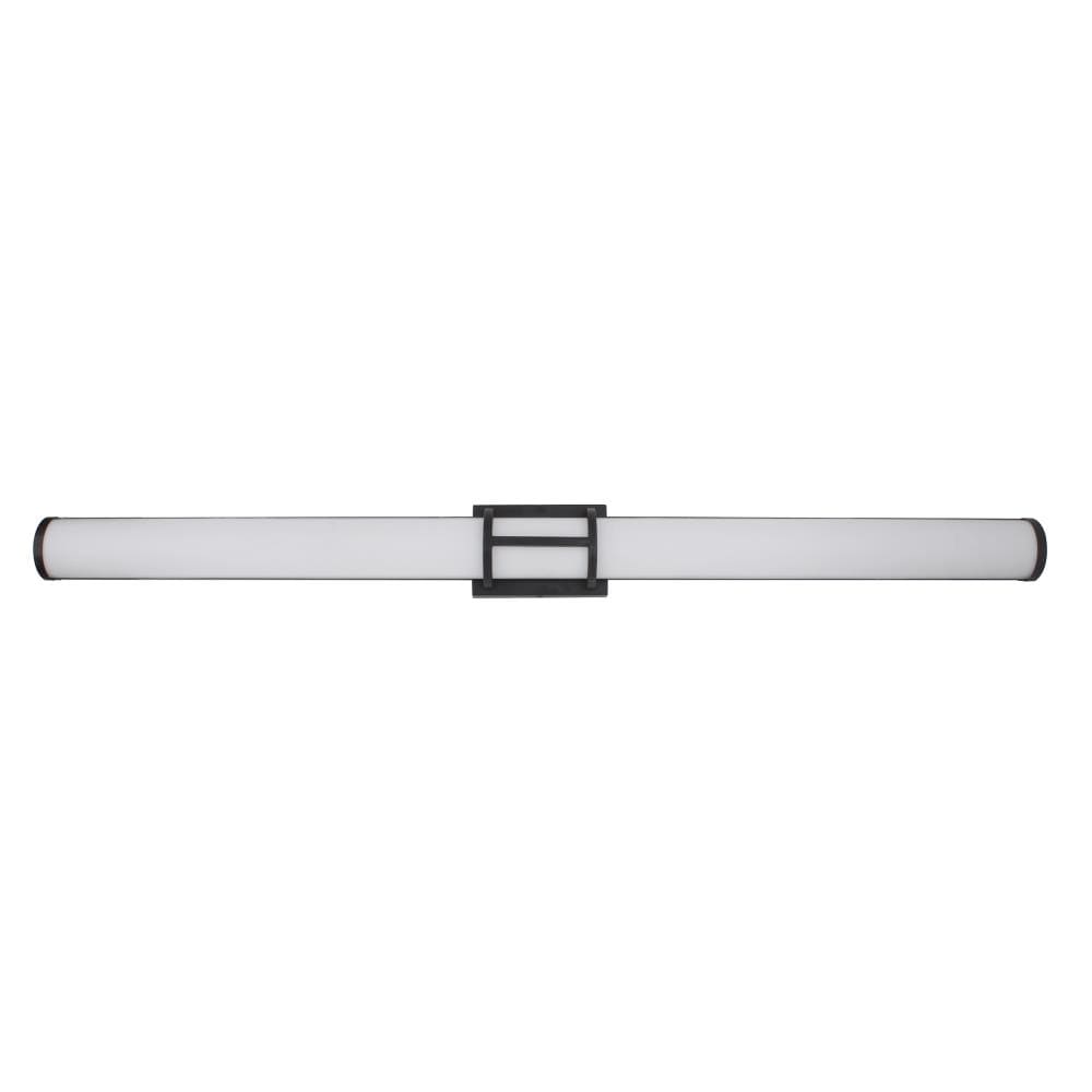 EGLO 204135A Ramaro 47.18-in 1 -Light Matte Black Integrated LED Transitional Vanity light