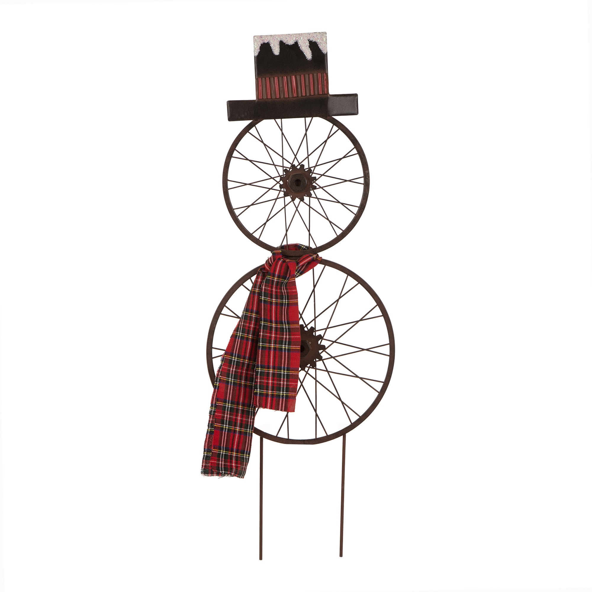 Glitzhome 35.63-in Snowman Yard Decoration in the Outdoor Christmas ...