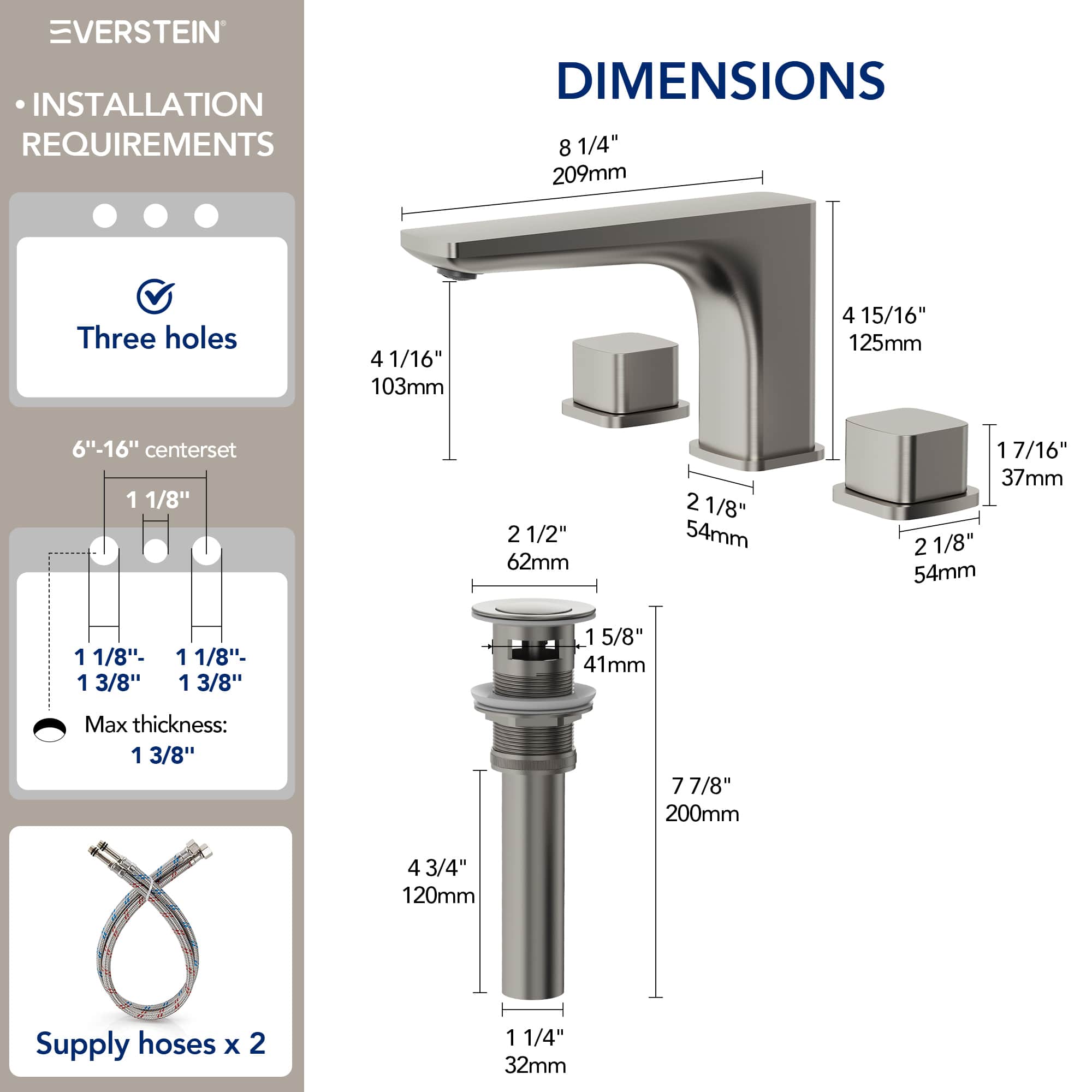 EVERSTEIN SFS-1316B-NK Lavatory-Faucets - View #9
