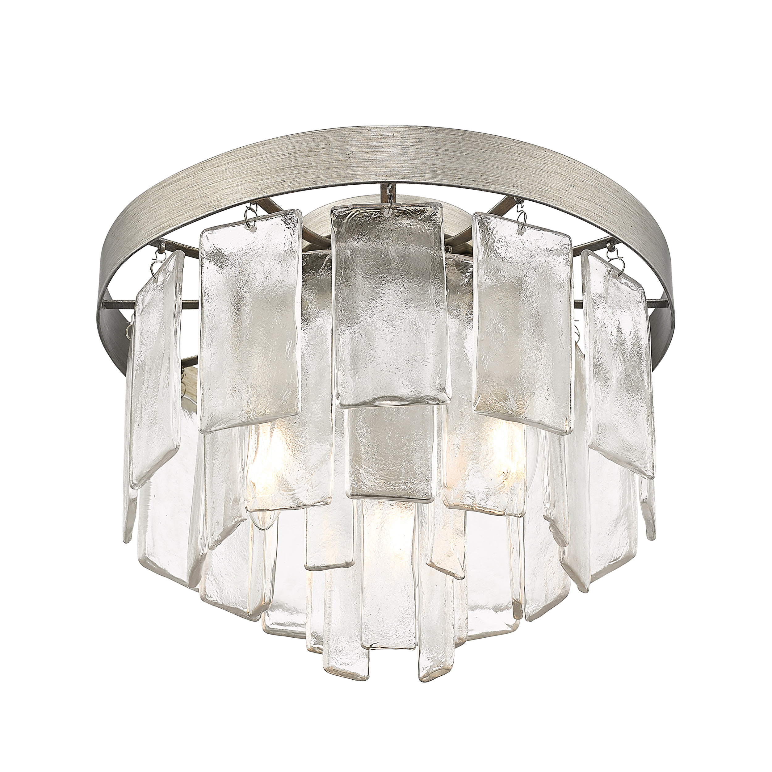 Golden Lighting 1768-FM PS-HWG flushmounts - View #5