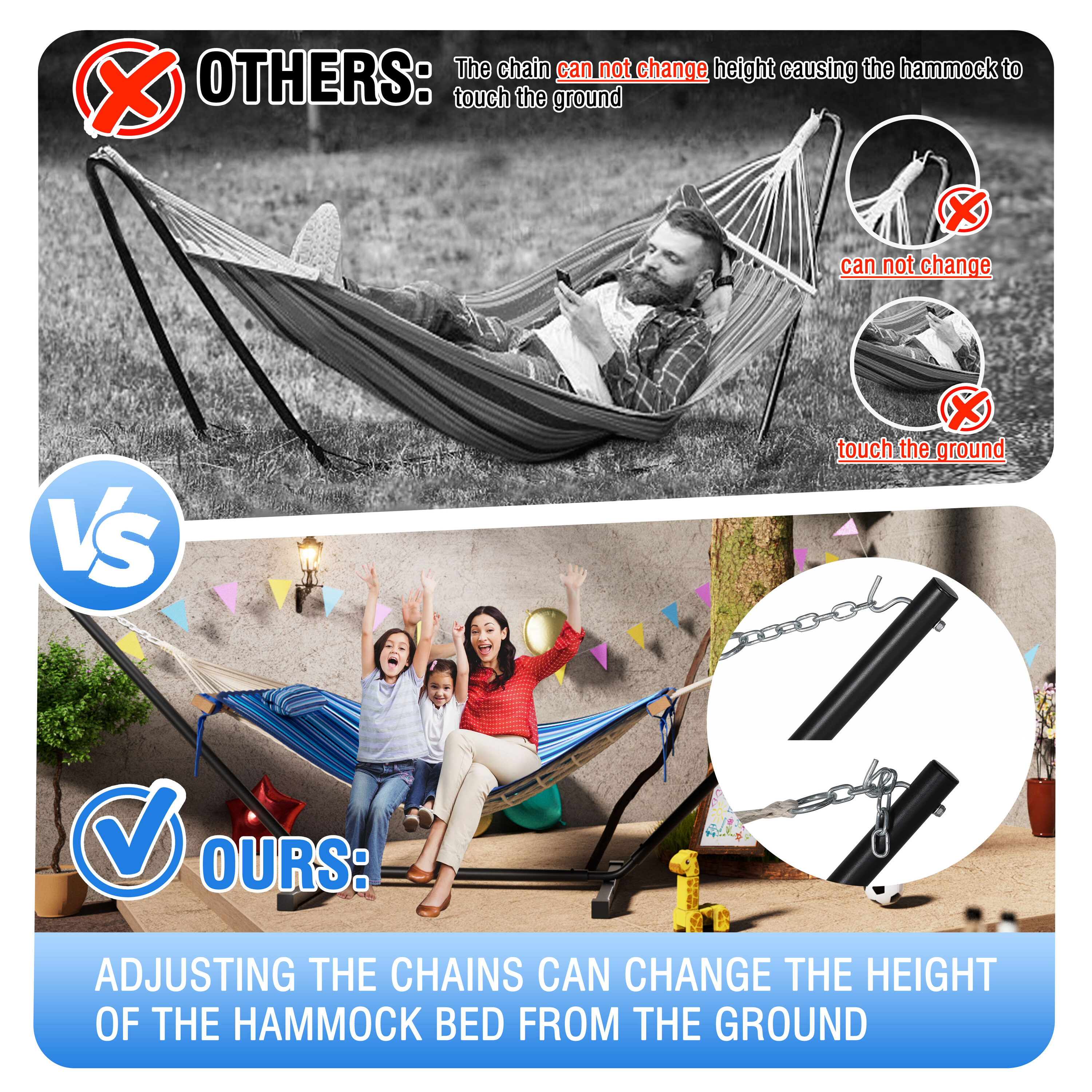 VEIKOUS HK-001-BLUE hammocks - View #10