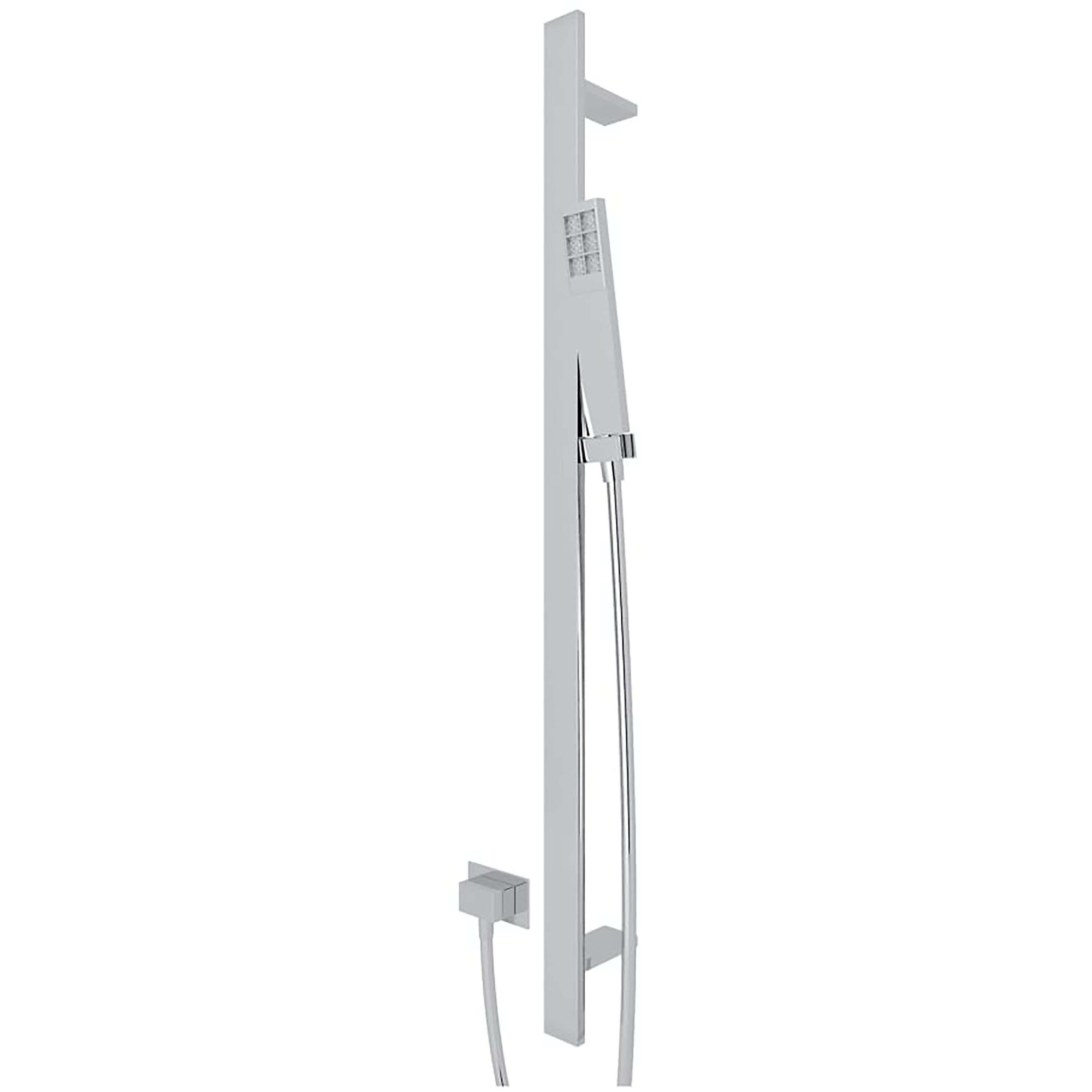 Rohl 1340APC Shower Polished Chrome Sold separately Single function 1.5625-Inches Rectangle Shower Faucet