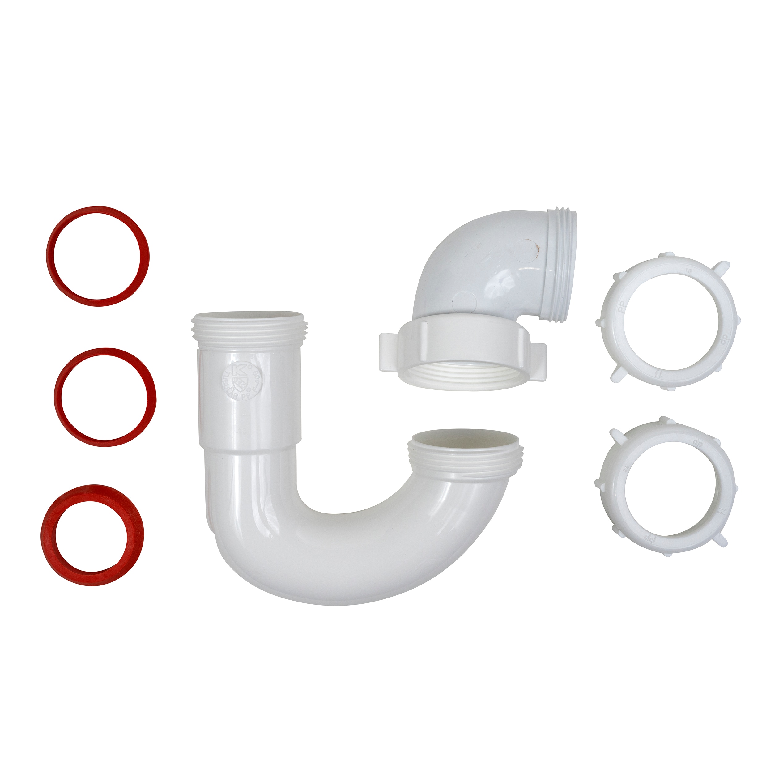 Keeney 1-1/2-in Plastic Sink Trap J-Bend in White | 546W2K