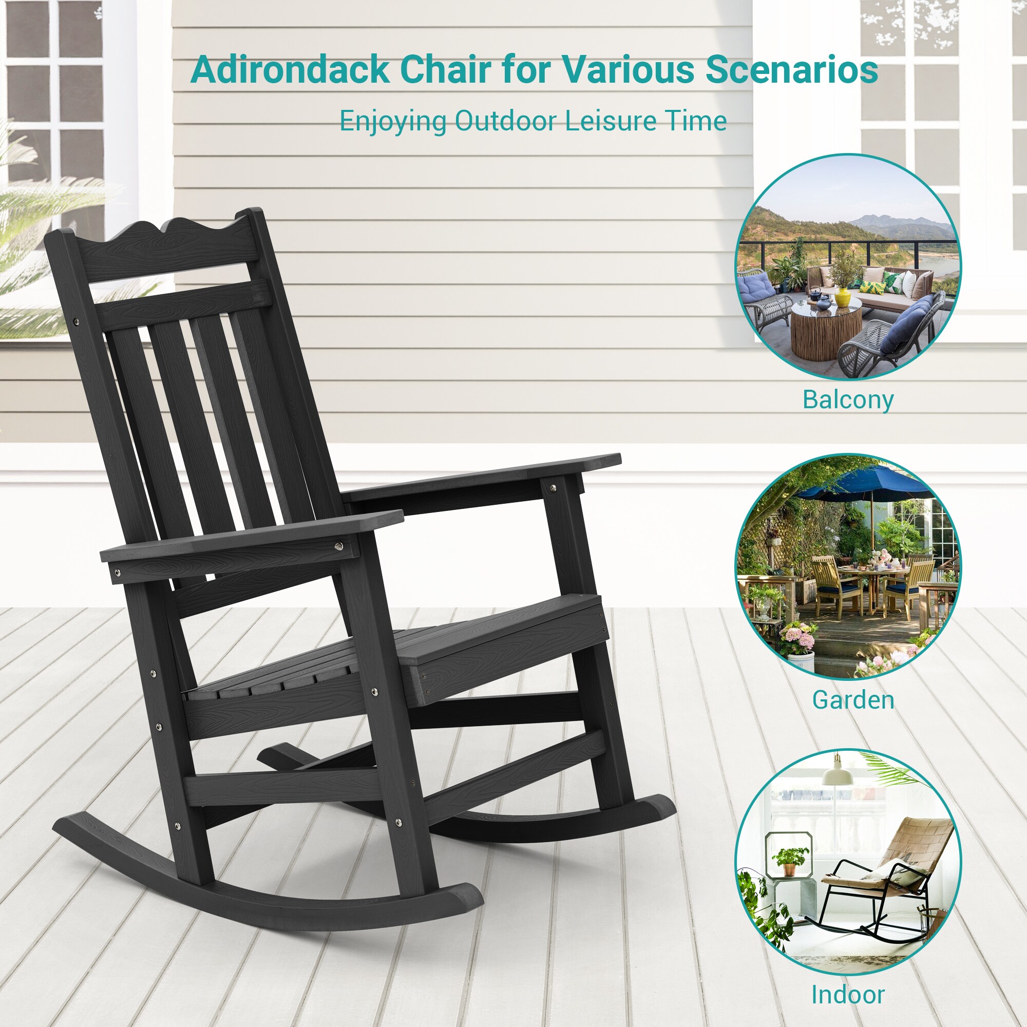 Sonkuki SD-RC-61-BK Patio-Chairs - View #8