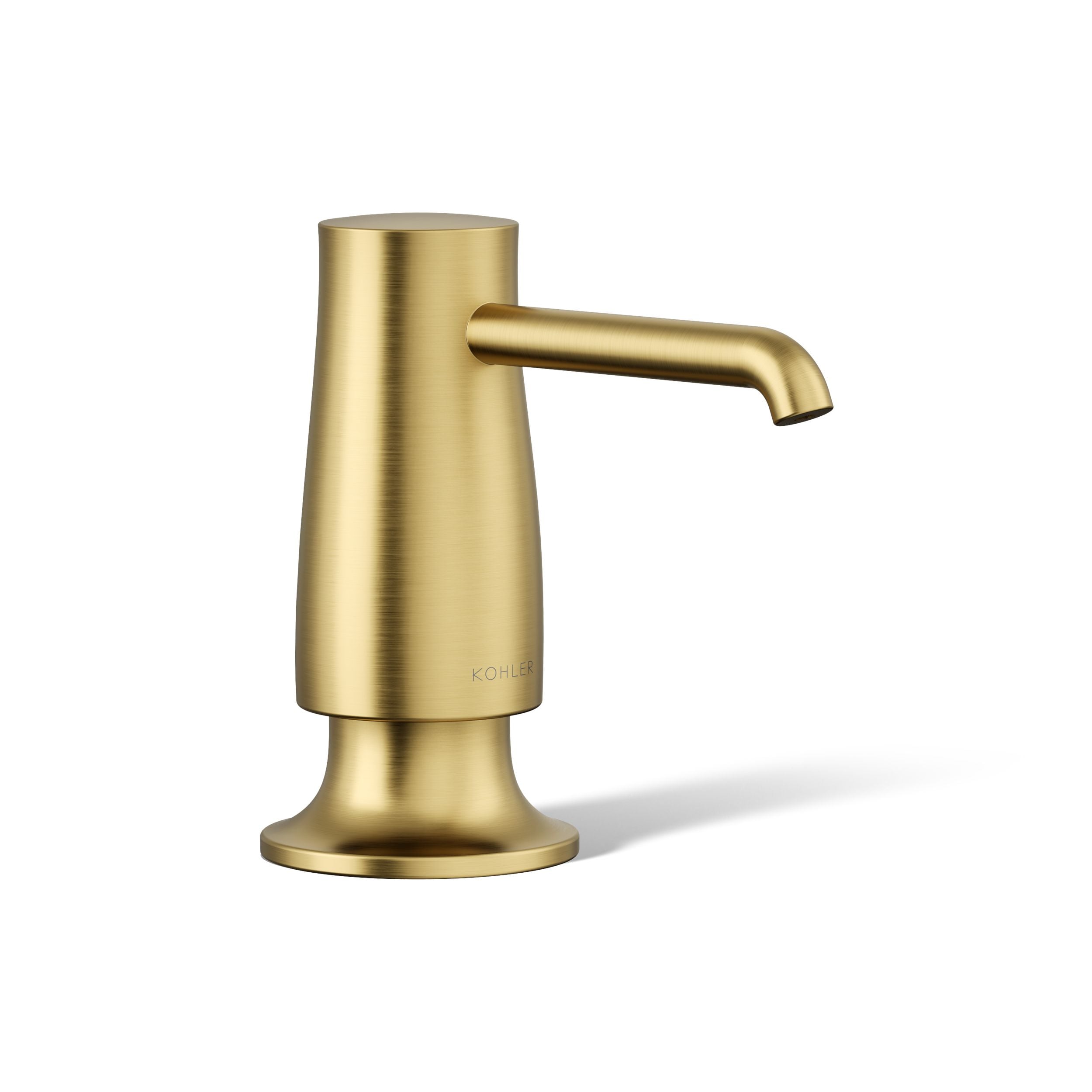 KOHLER - Vibrant Brushed Moderne Brass 16-oz Capacity Deck-mount Soap and Lotion Dispenser