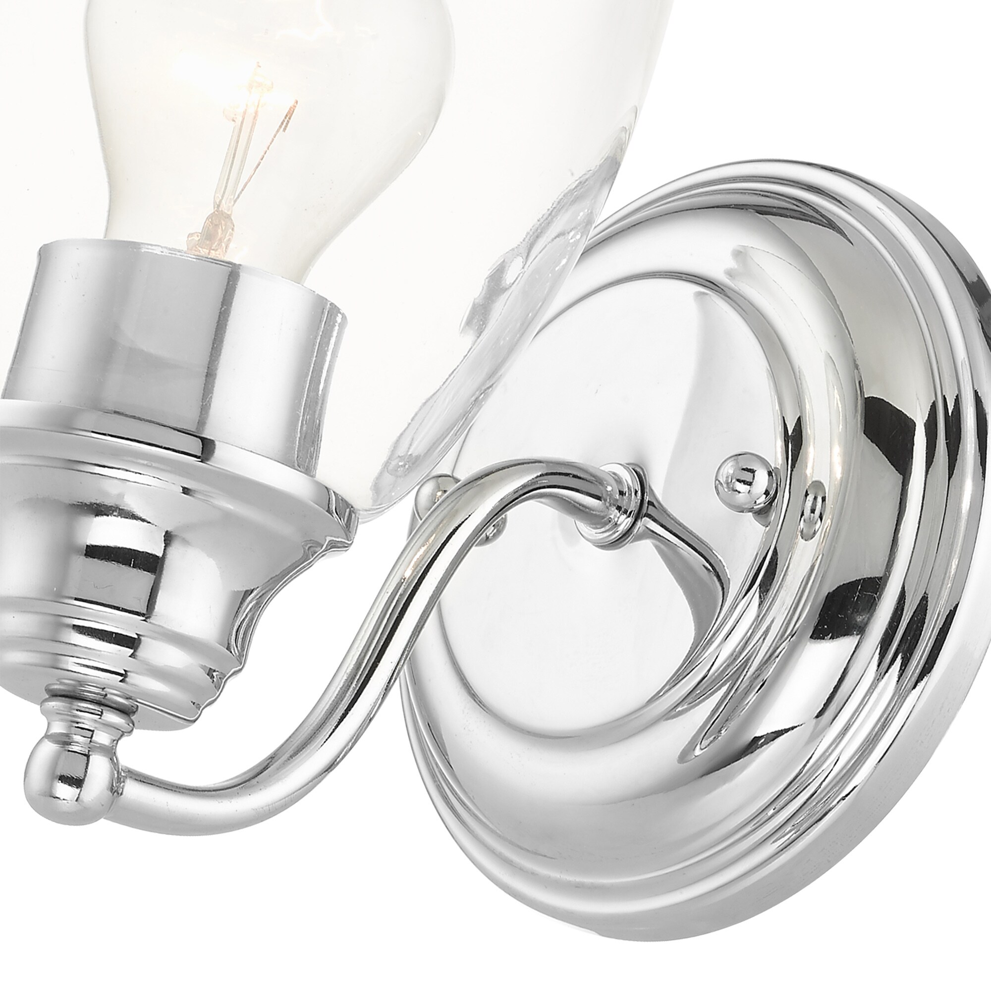 Montgomery Polished Chrome 7'' Transitional Vanity Sconce