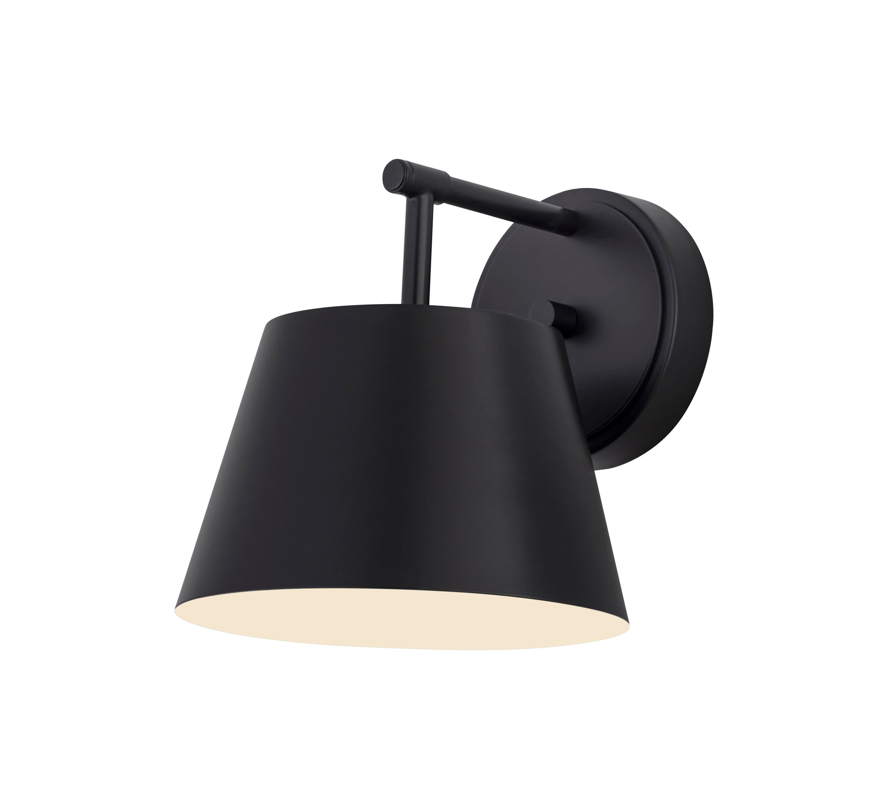 Z-Lite 2307-1S-MB Lilly 8-in W 1 -Light Matte Black Transitional Wall Sconce