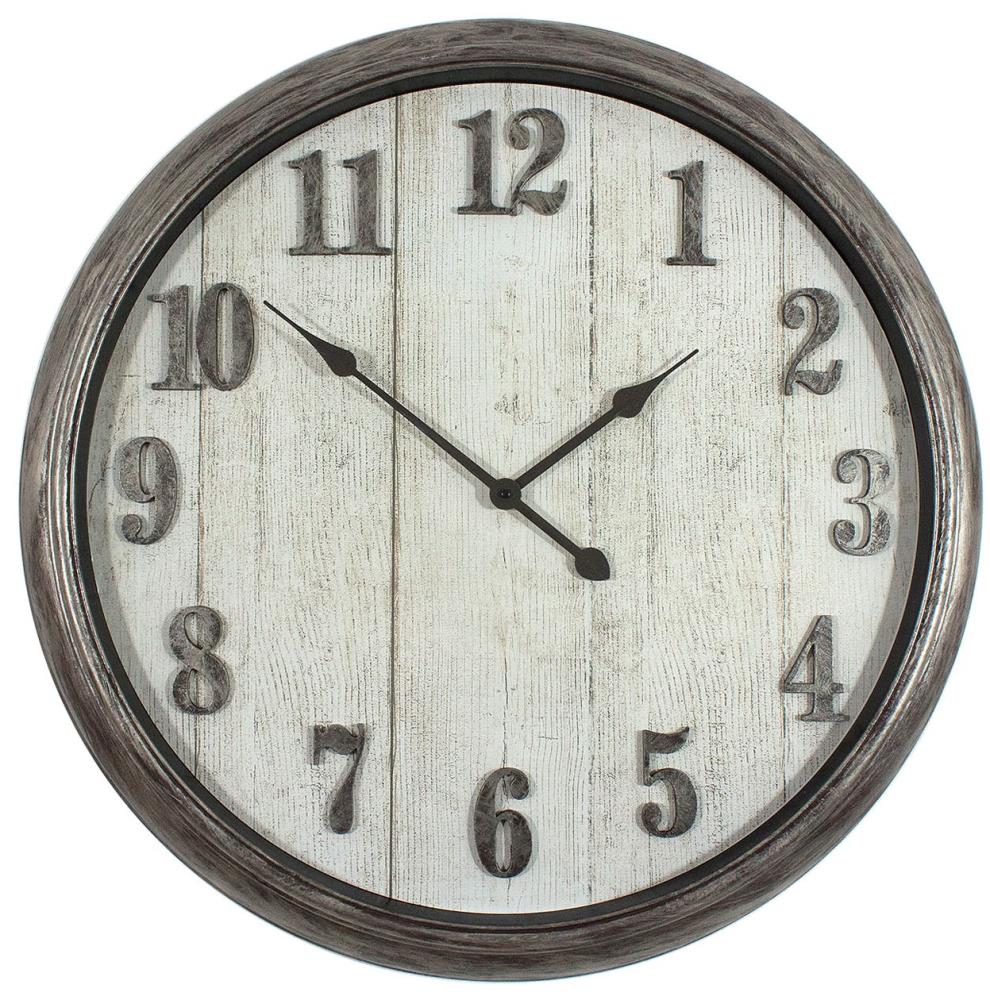  1701-6008LOW Analog Round Wall Rustic
