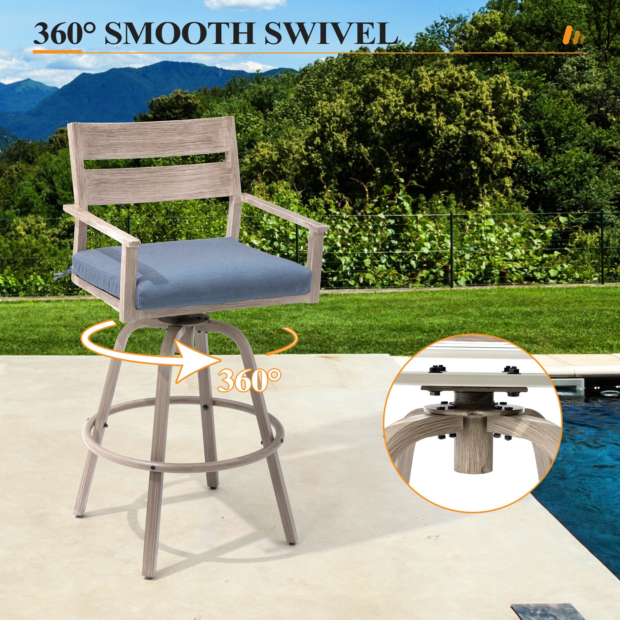 Crestlive Products CL-ST016SDM-2 Patio-Chairs - View #4