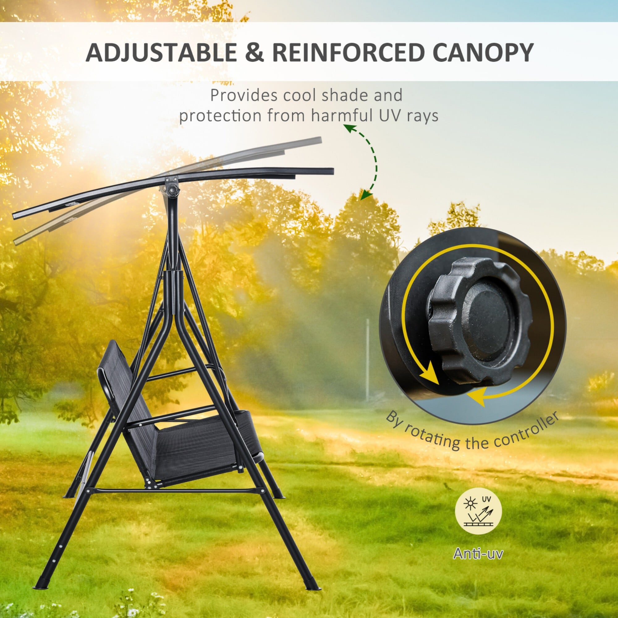 Miki Shinly AB-5520-280JJ Swing-Gliders - View #3