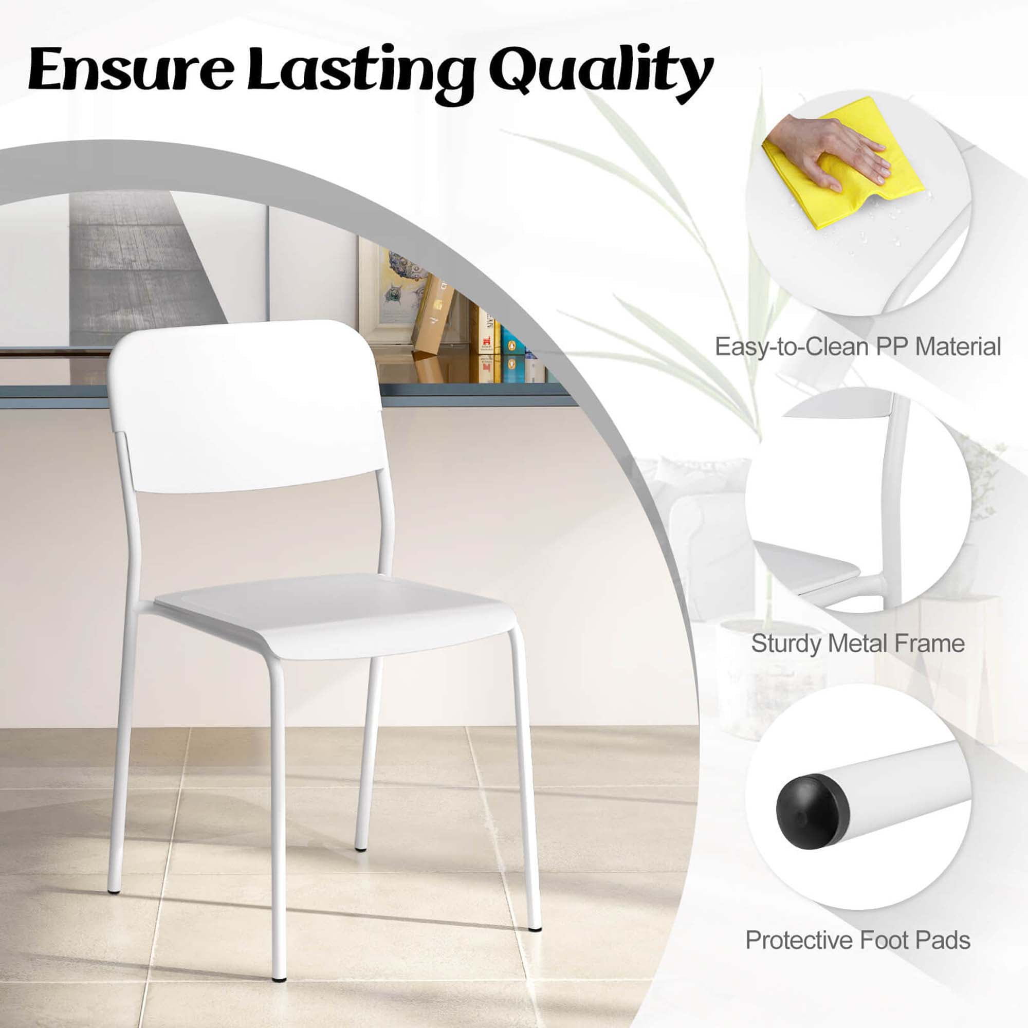 Costway HCST02573 Dining-Chairs - View #3