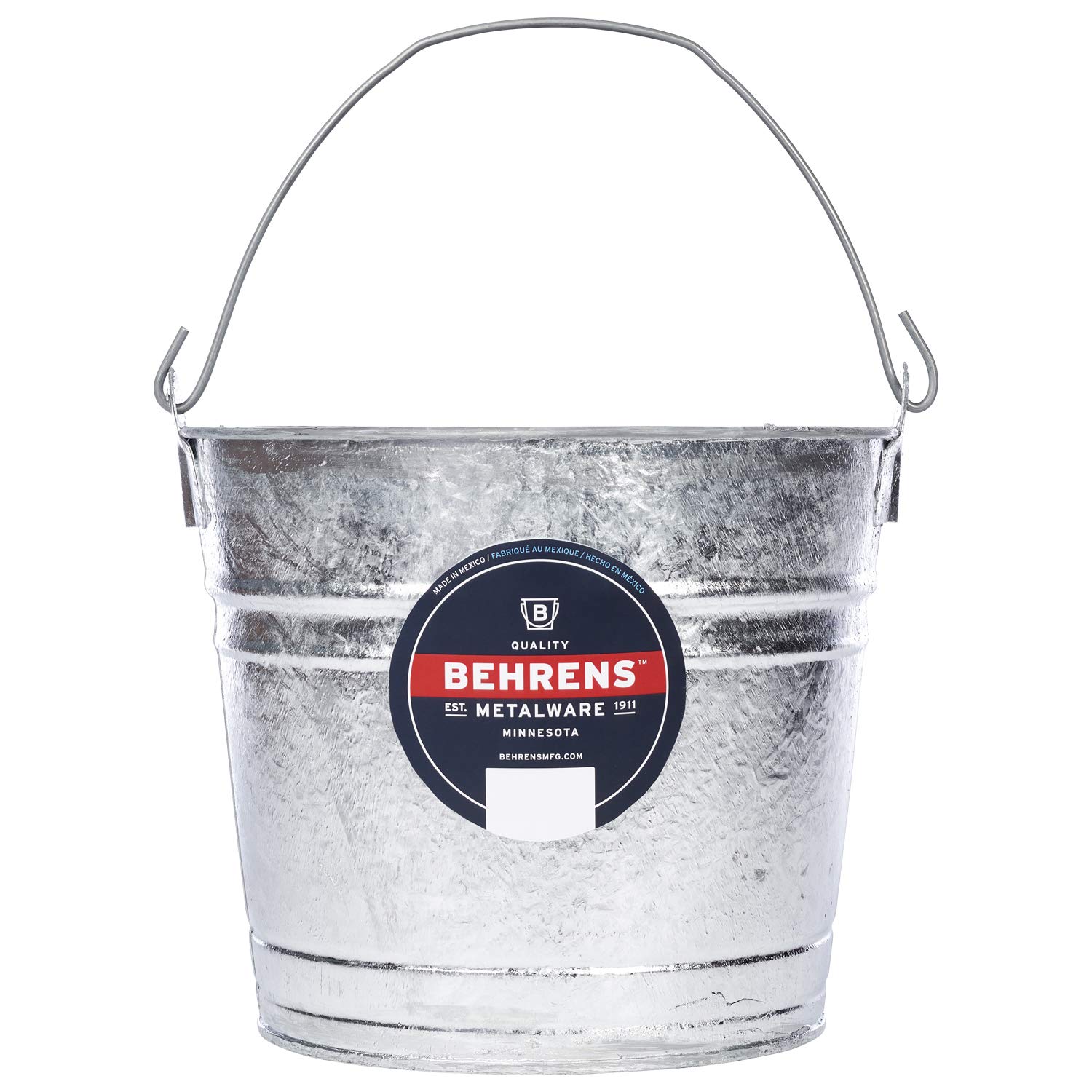 Behrens 624346 10-Quart Hot-Dipped Galvanized Steel Utility Pail for Home and Garden