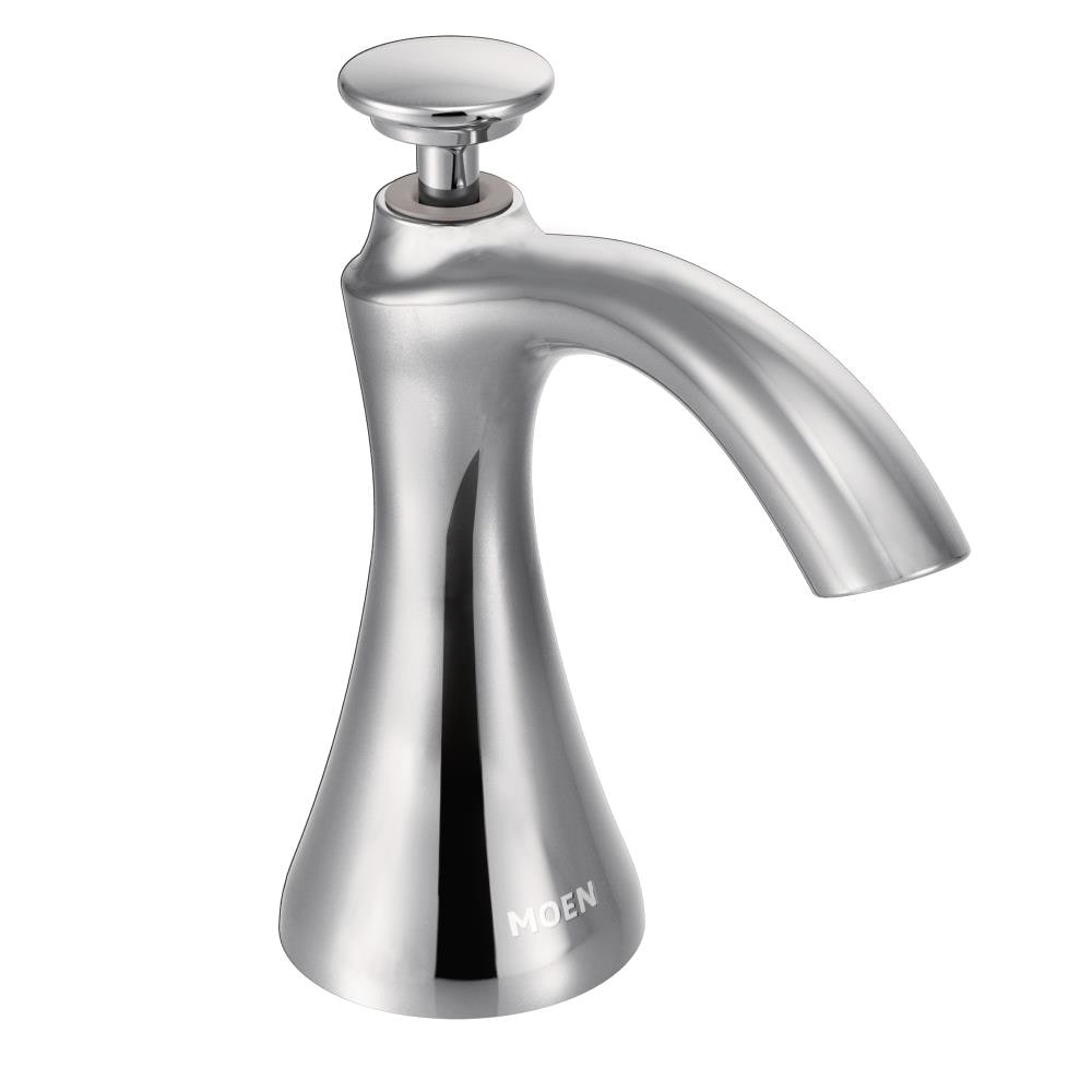 Moen S3946C Transitional Soap Dispenser Chrome 18-oz. Capacity Deck-mount Soap and Lotion Dispenser