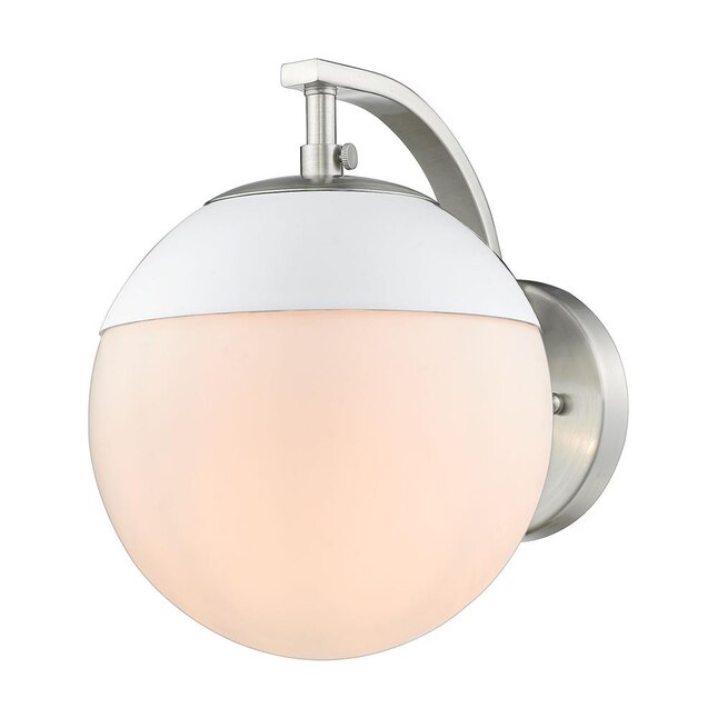 Golden Lighting Dixon 7.75-in W 1-Light Pewter Transitional Wall Sconce Golden Lighting Dixon 7.75-in W 1-Light Pewter Transitional Wall Sconce
