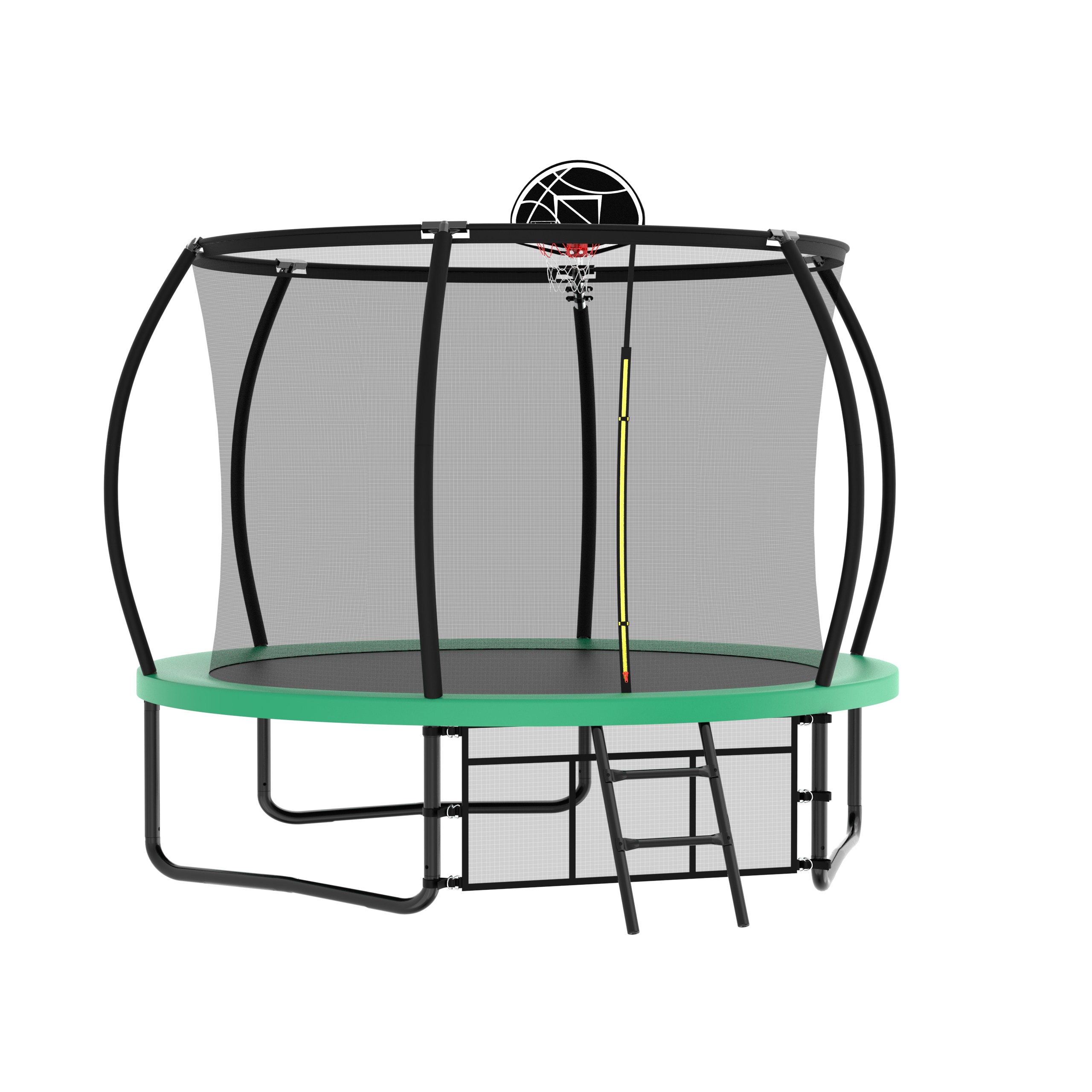 Kahomvis MERS-QPH2-156 Trampoline 10-ft Round Backyard in Green